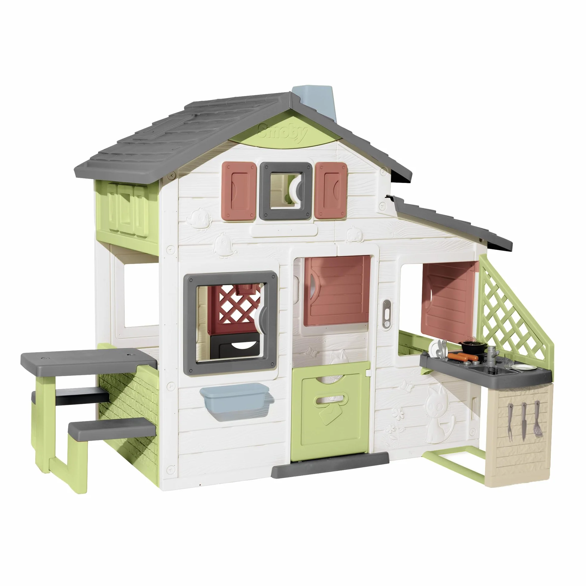 SMOBY LIFE FRIENDS PLAYHOUSE nadaje się do użytku wewnątrz lub na zewnątrz