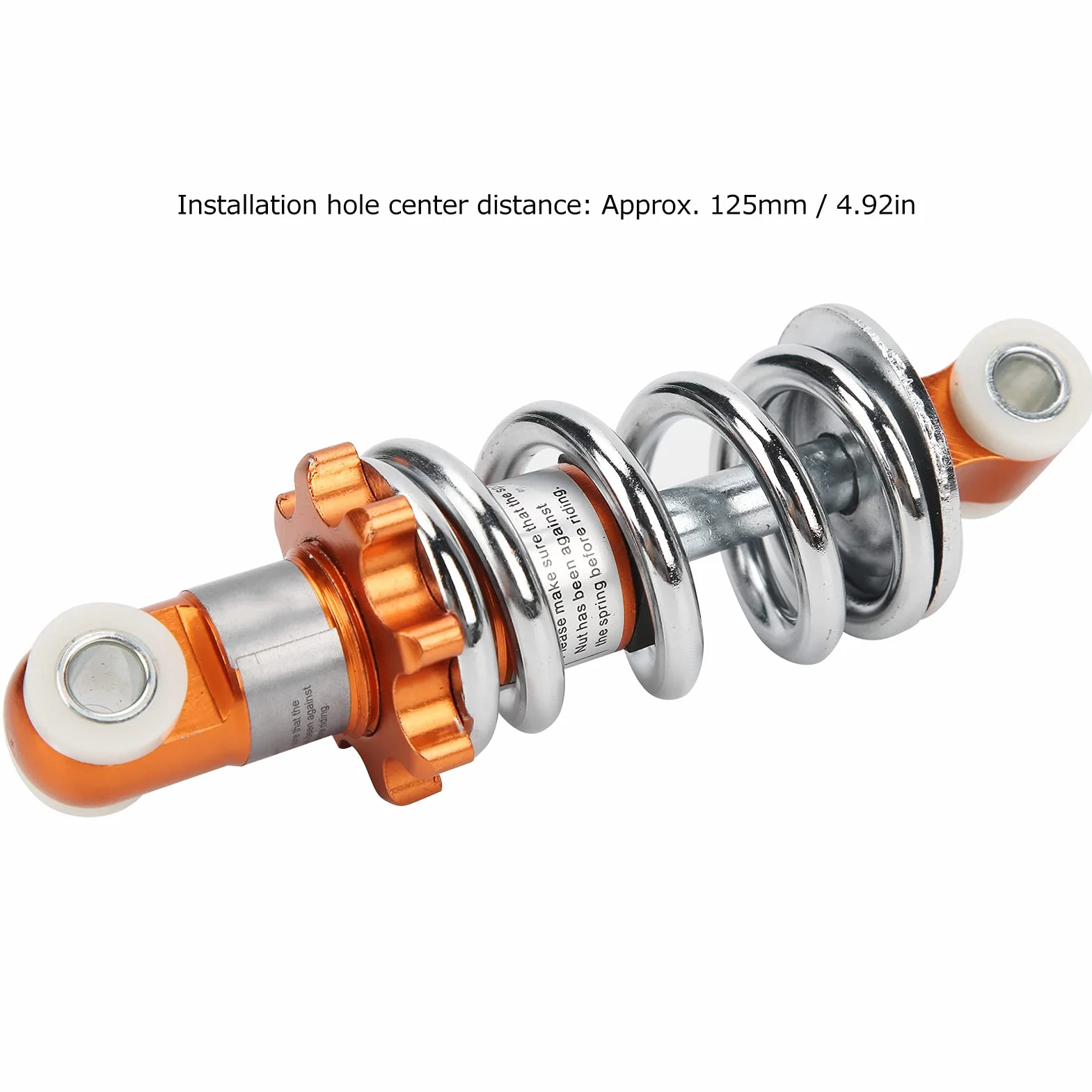 Tylny Amortyzator Zawieszenia 400lb Sprężyna Tłumiąca do Mini Skutera 125mm Rozstaw Otworów