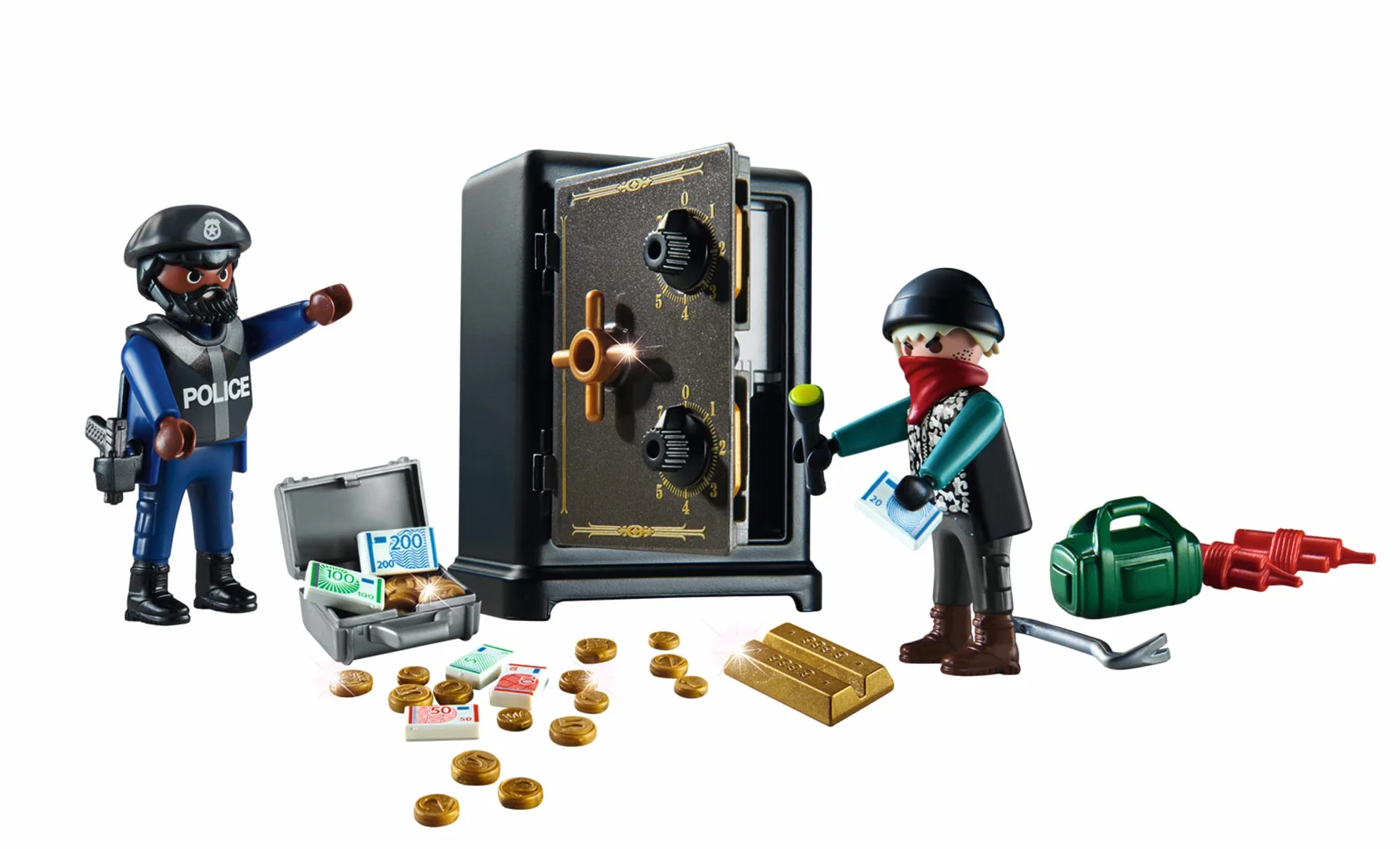 PLAYMOBIL City Action 70908 Starter Pack Włamanie do sejfu, od 4 lat