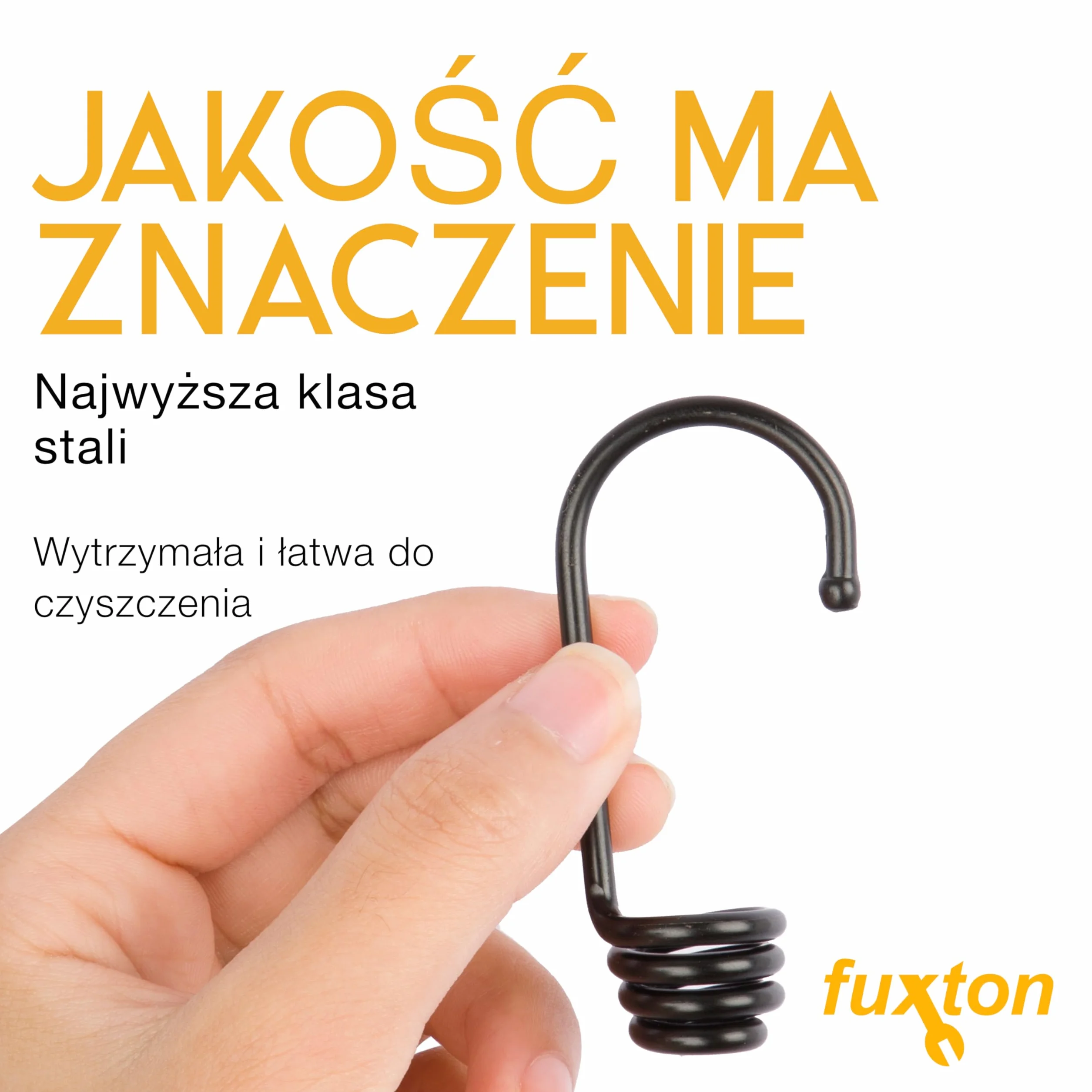 Fuxton haki spiralne do lin ekspanderowych ø 6 mm gumowe haki ekspandera do plandek przyczep