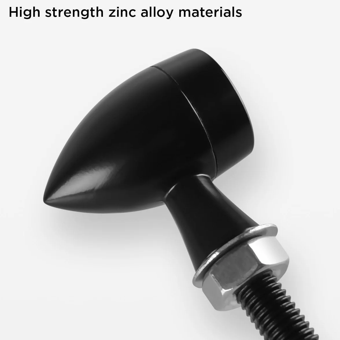 evermotor Uniwersalne 12V 2 sztuki E24 Mini kierunkowskazy LED do motocykla, Bullet stop cynku odlewany precyzyjnie IP67 wodoszczelne E sprawdzone