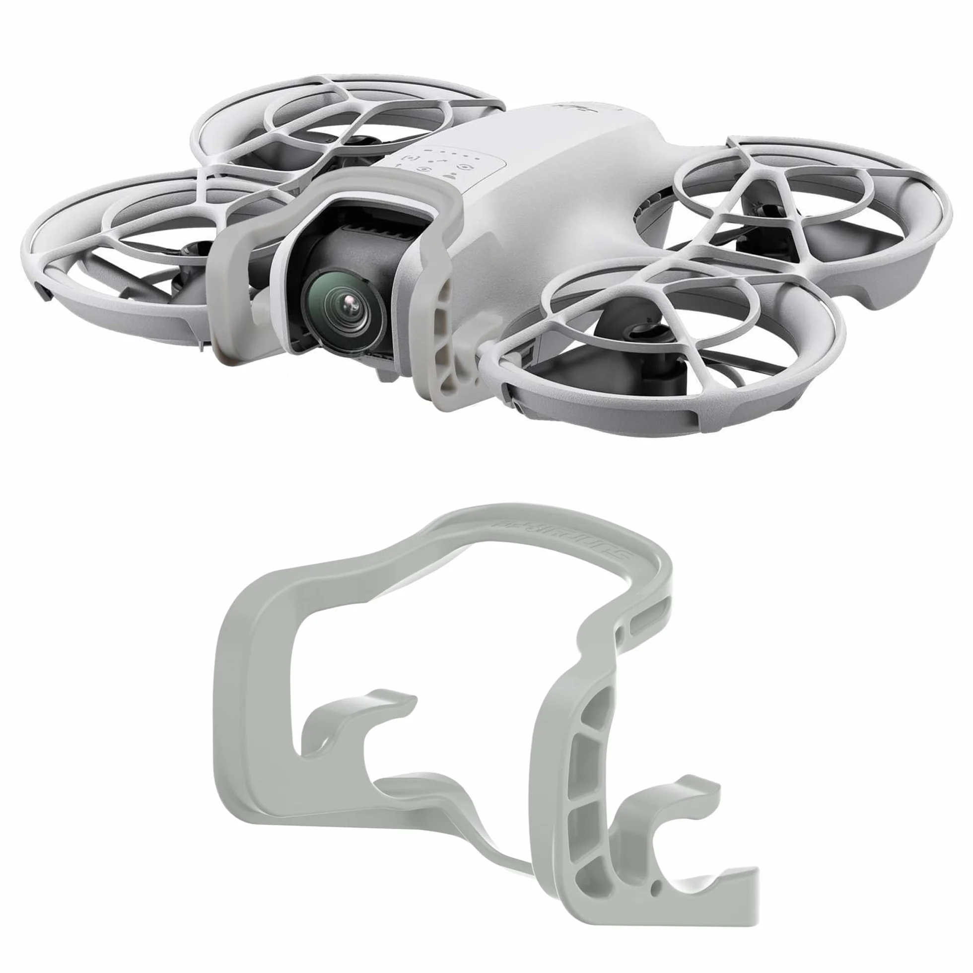 Gimbal Bumper Guard do DJI Neo, akcesoria, ochrona przed kolizją, zderzak, listwa ochronna do drona DJI Neo Fly Combo, akcesoria (szary)