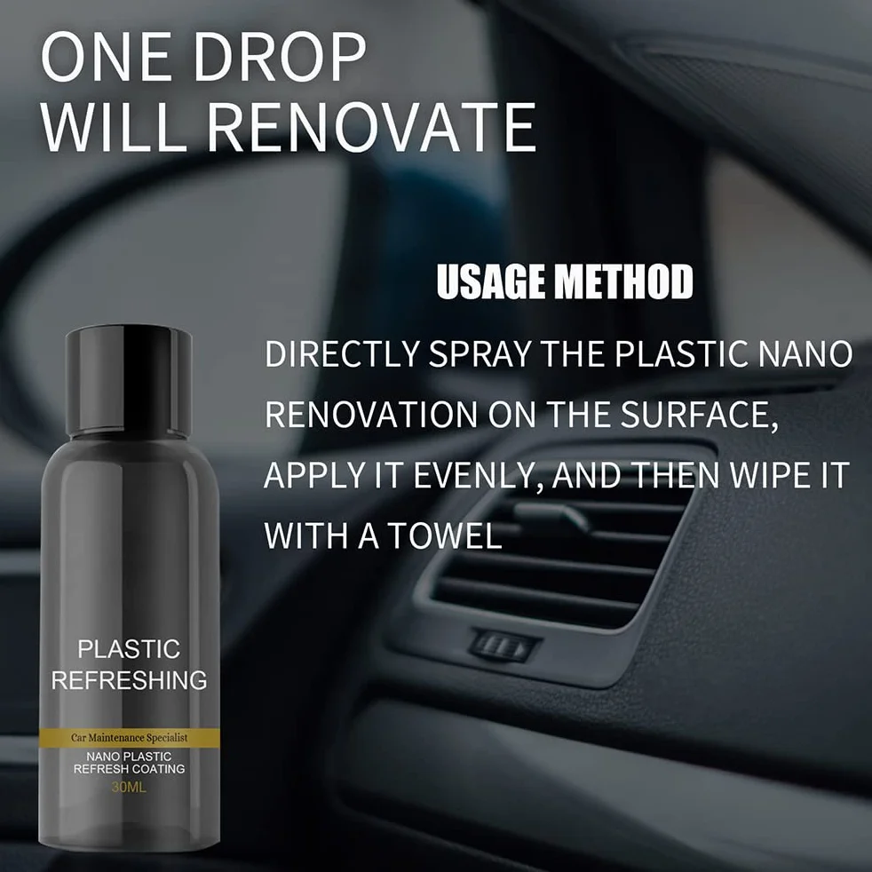 Środek do Renowacji Tworzyw Sztucznych 30 Ml Ochrona Wnętrza i Nadwozia