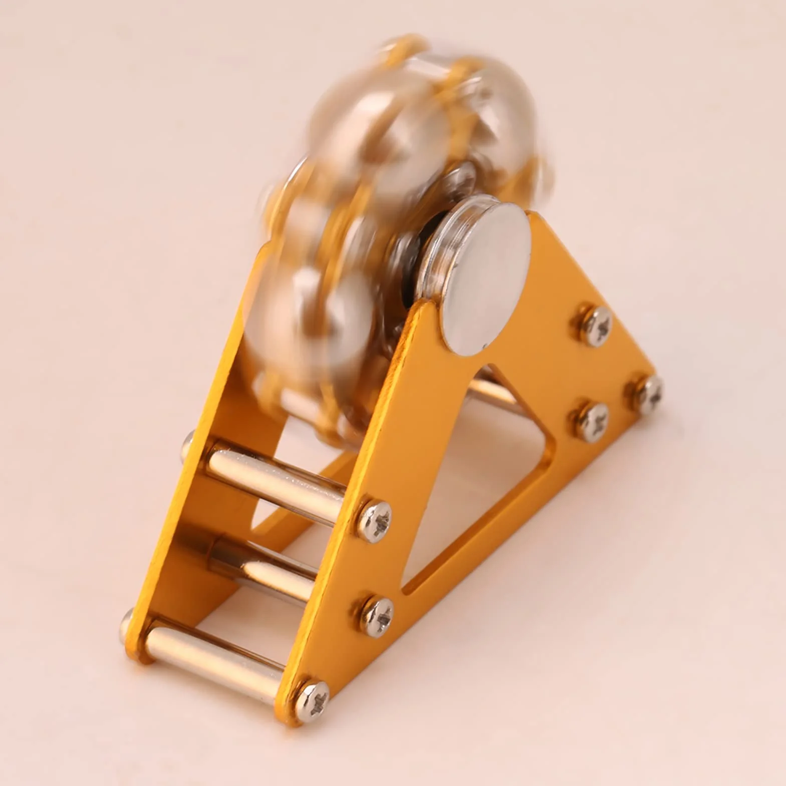 Gyro Focus Toy, Metalowy Diabelski Młyn Fidget Spinner Zabawki na Biurko ze Stojakiem Antystresowe Zabawki Ręczne dla Dzieci i Dorosłych