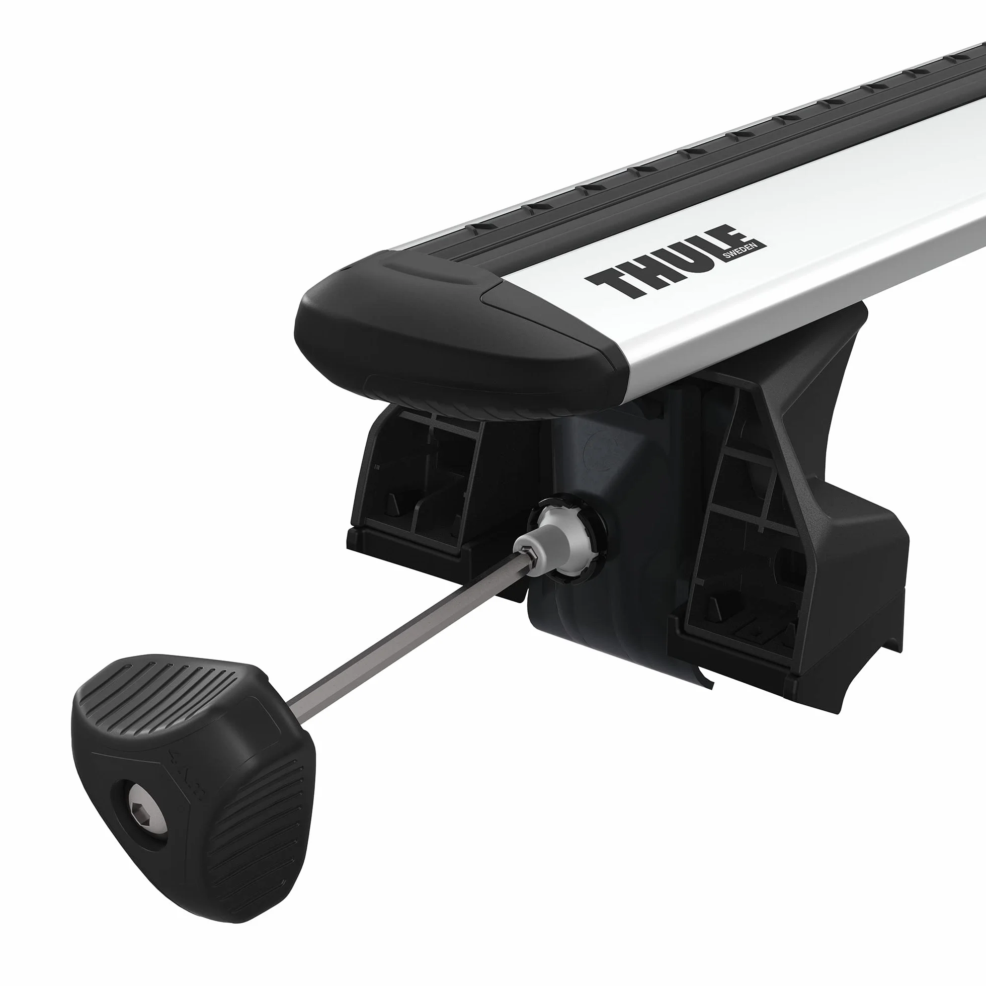 Thule 710600 Szyna do Bagażnika Rowerowego, Czarny, Srebrny