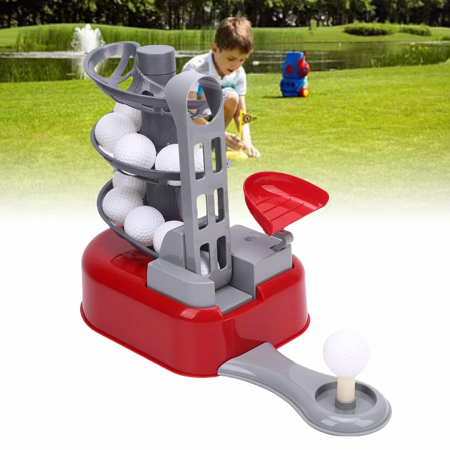 Zestaw Piłki Klubowej Maluch na świeżym Powietrzu, Modułowy Projekt do Szybkiego Montażu, Przenośna Halowa Zabawka Golfowa do Interakcji Rodzic-dziecko, Rozwija Niezbędne Umiejętności dla