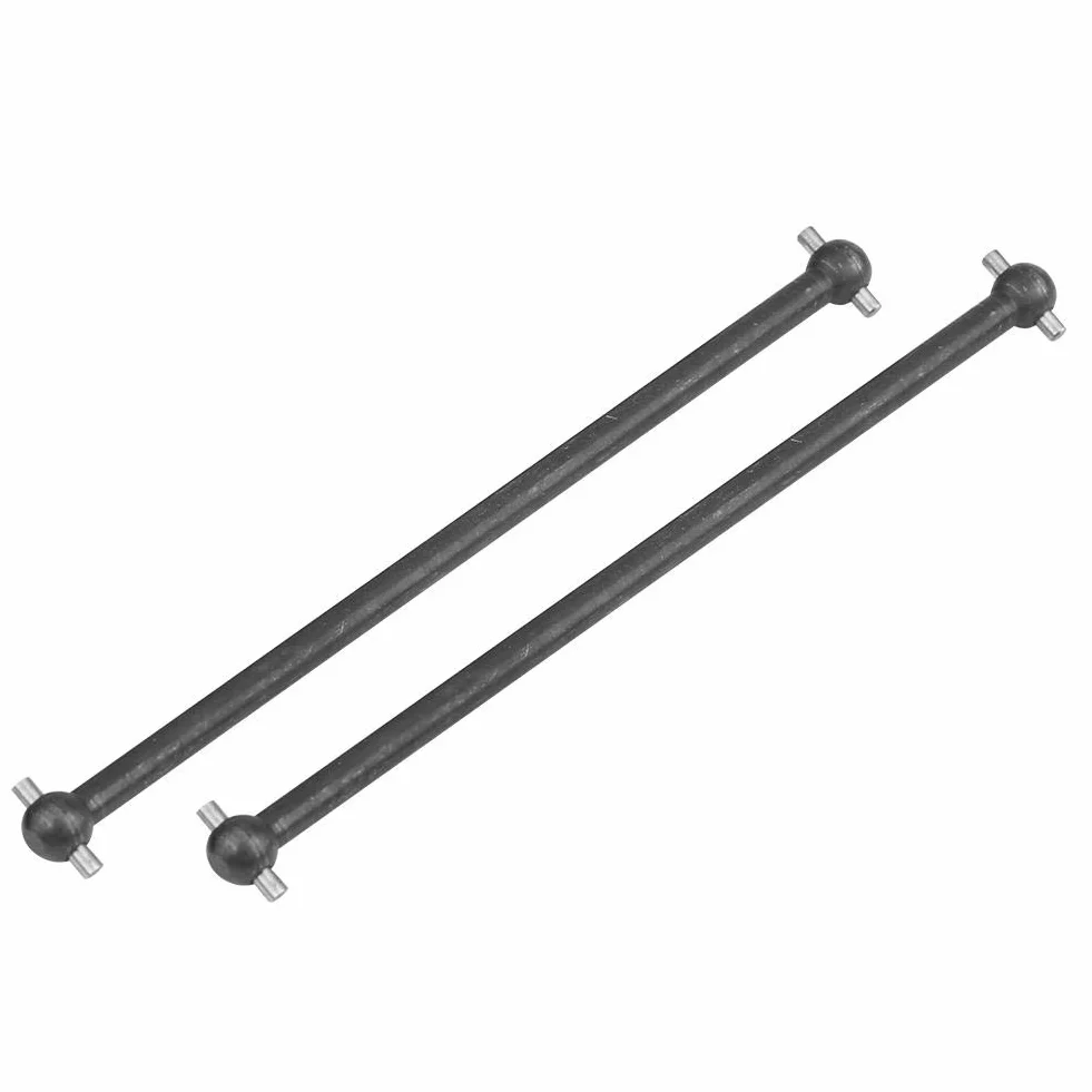 Dilwe RC wały napędowe samochodowe, 2 sztuki, 101 mm, metalowe wały napędowe do FS 53633/51805/51806 1/10 akcesoria RC (czarne)