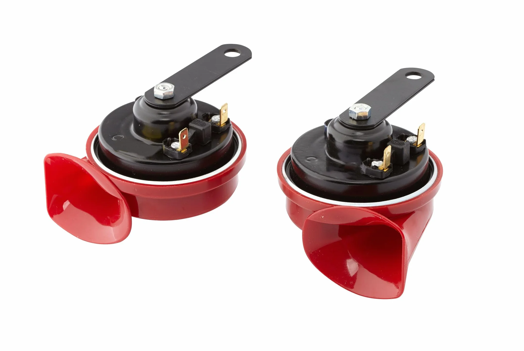 HELLA Fanfara TE24 SET 12V 110dB 400-500Hz Sygnał niski/wysoki ECE czerwony czarny 3FH 007 424-811