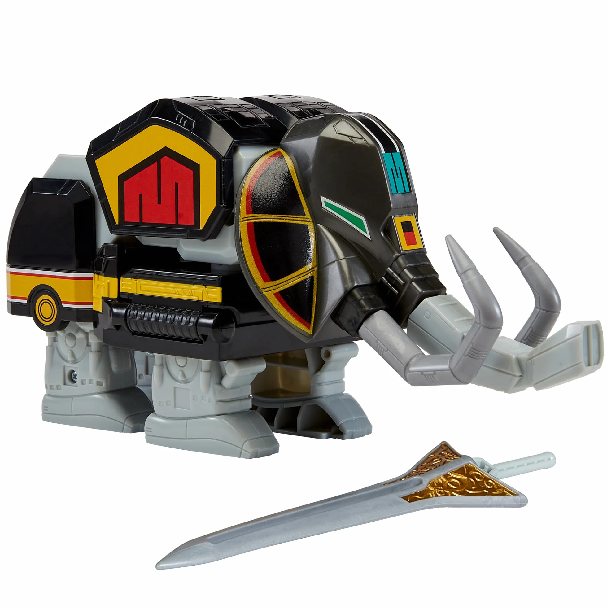 Power Rangers - Kolekcja Megazord, przegubowe Zords, Figurka, 20 cm, model Mastodon Dinozord, dla dzieci od 4 lat, PWG002