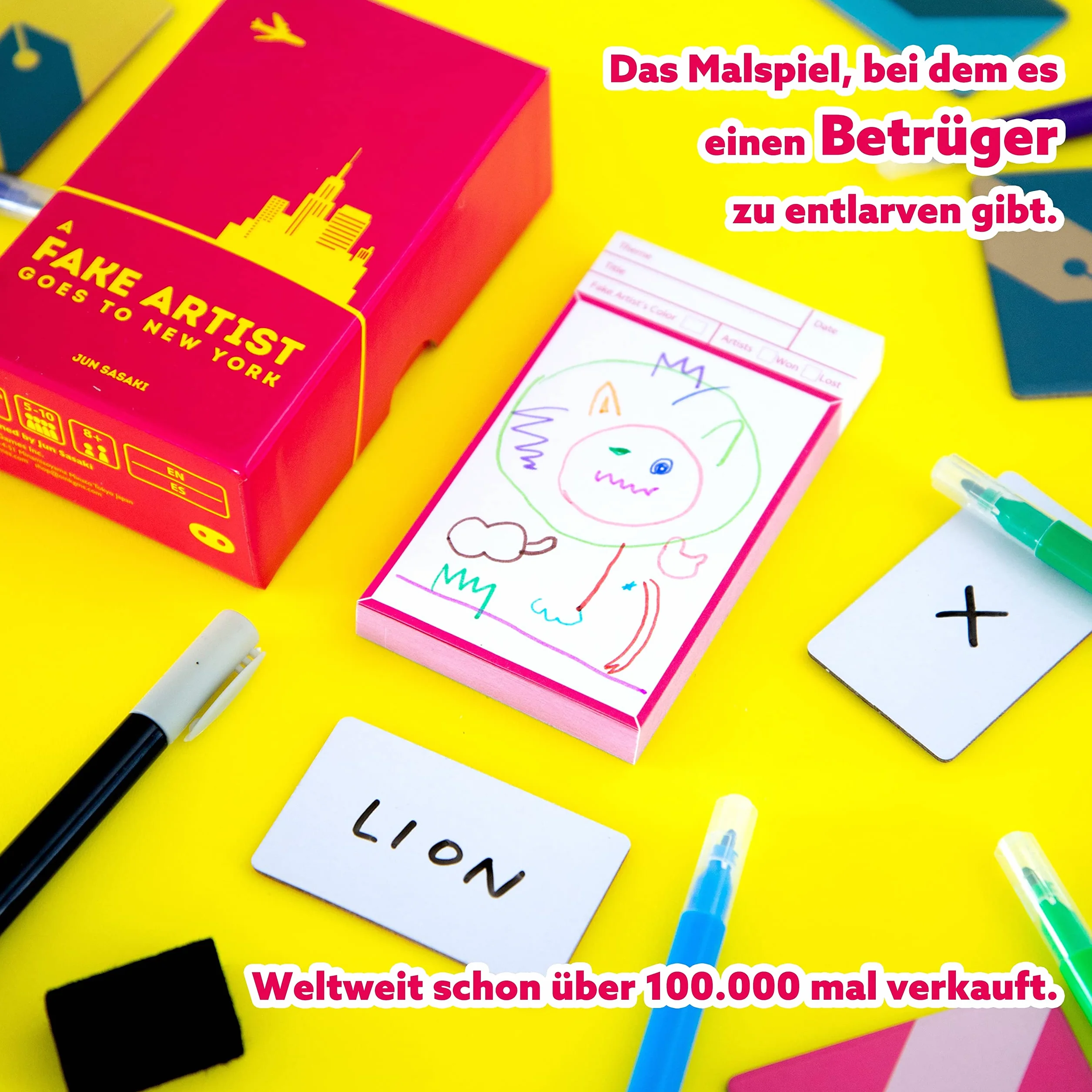 Oink Games OIN09032 Fałszywy artysta idzie do Nowego Jorku gra planszowa