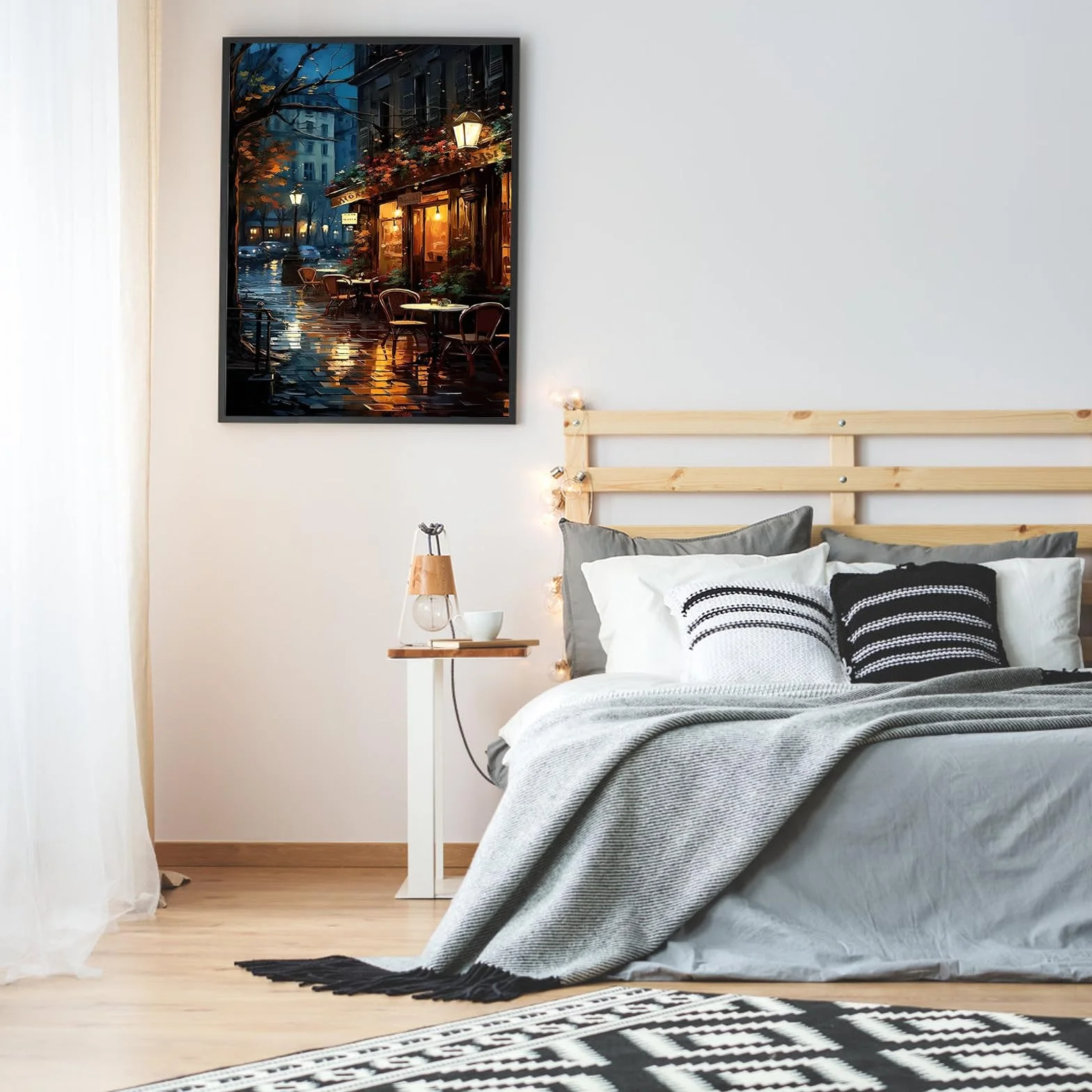 Litinliv Zestaw do malowania po numerach, malowanie cyframi dla dorosłych, farbami i pędzlami, malowanie po numerach dla dorosłych, początkujących, obrazy DIY 40 x 50 cm bez ramy