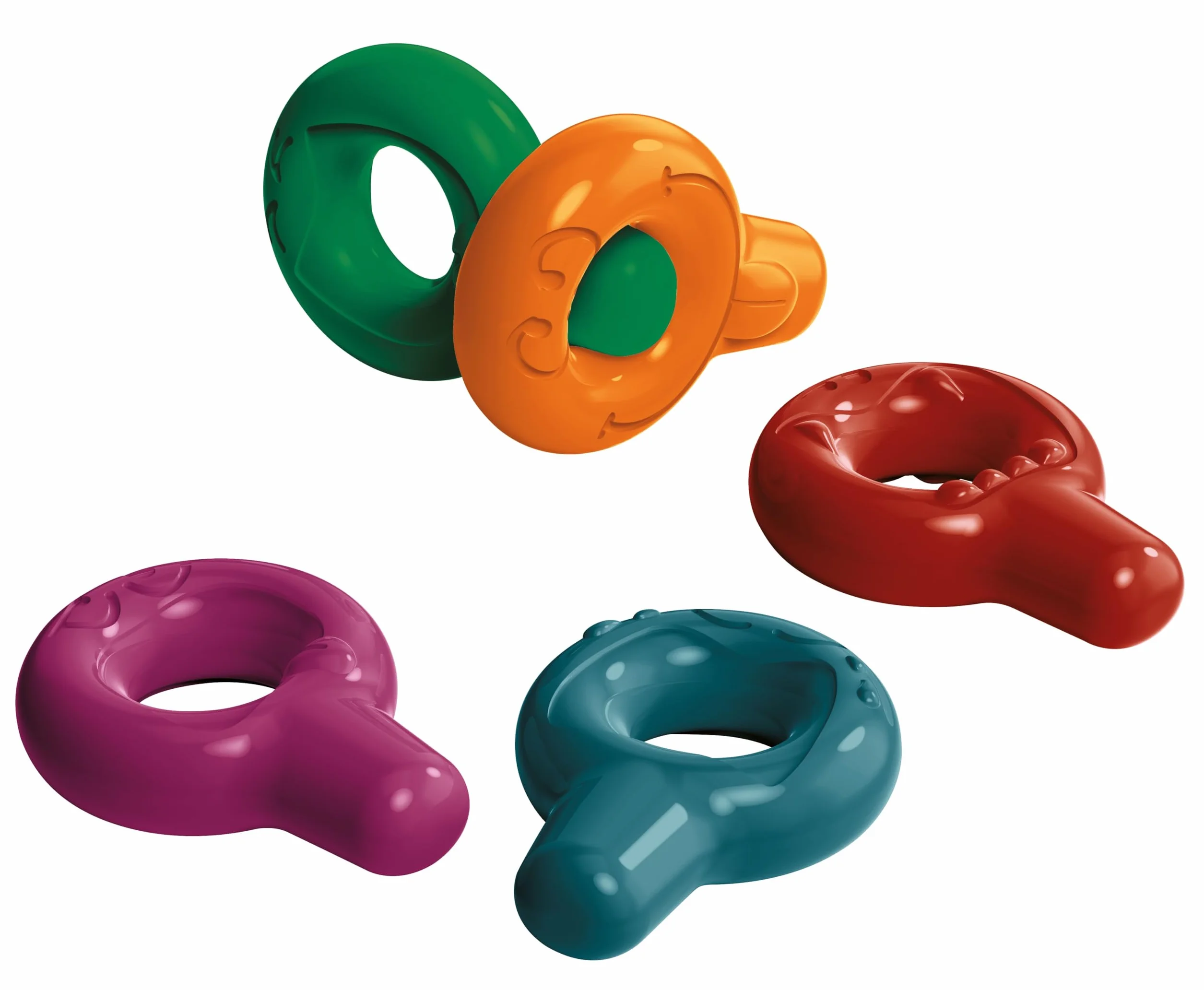 Maped - Ergonomiczne pierścienie świecowe dla niemowląt Color'PEPS – 6 sztuk – zabawny i prosty uchwyt: idealne dla najmłodszych