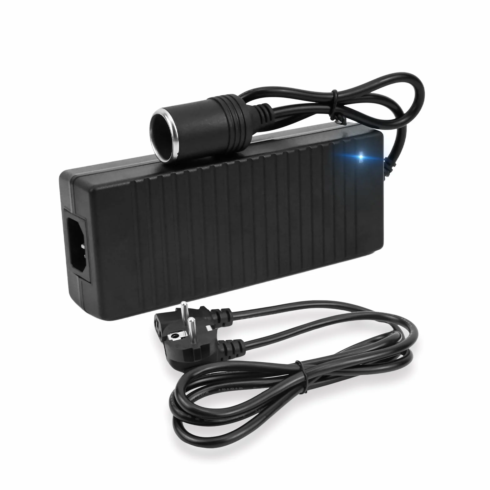 Przetwornica napięcia 230 V na 12 V 180 W 15 A adapter samochodowy do gniazda zapalniczki AC na DC