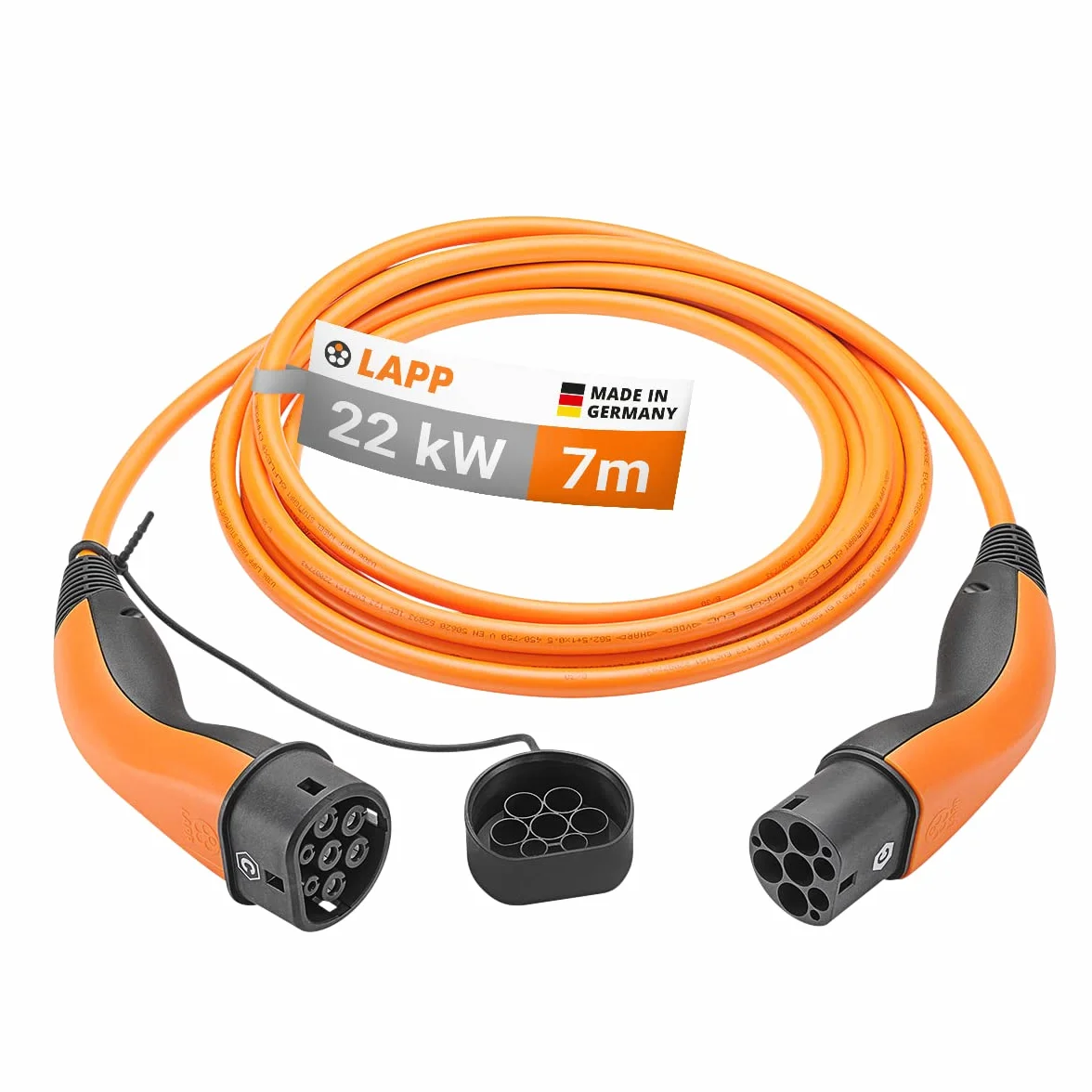 Kabel do ładowania typu 2 22 kW 32 A 3-fazowy 7 m Lapp Mobility