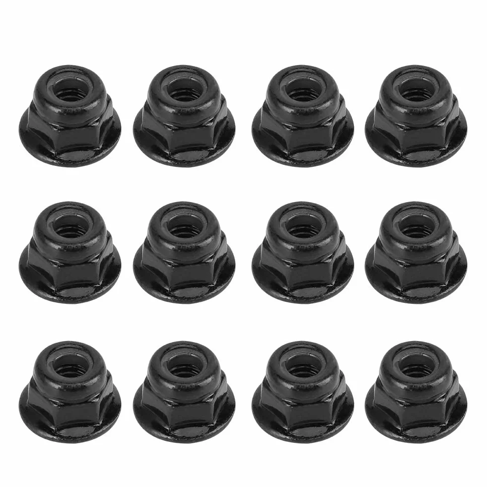 Antypoślizgowa nakrętka zabezpieczająca koła 4mm Axial Traxxas SCX10 1/10 RC Model samochodu 12 sztuk czarny