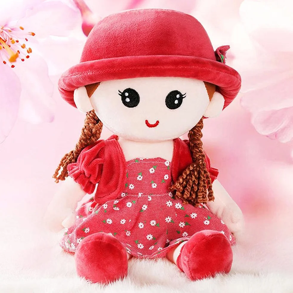 Dziewczyna Szmaciana Lalka Miękka Wypchana Pluszowa Lalka Zabawka Śliczna Księżniczka Ragdoll Zabawka Dekoracja Pokoju Kolor i Wypełnienie Sa Girl Rag Doll Wypchana Pluszowa Księżniczki