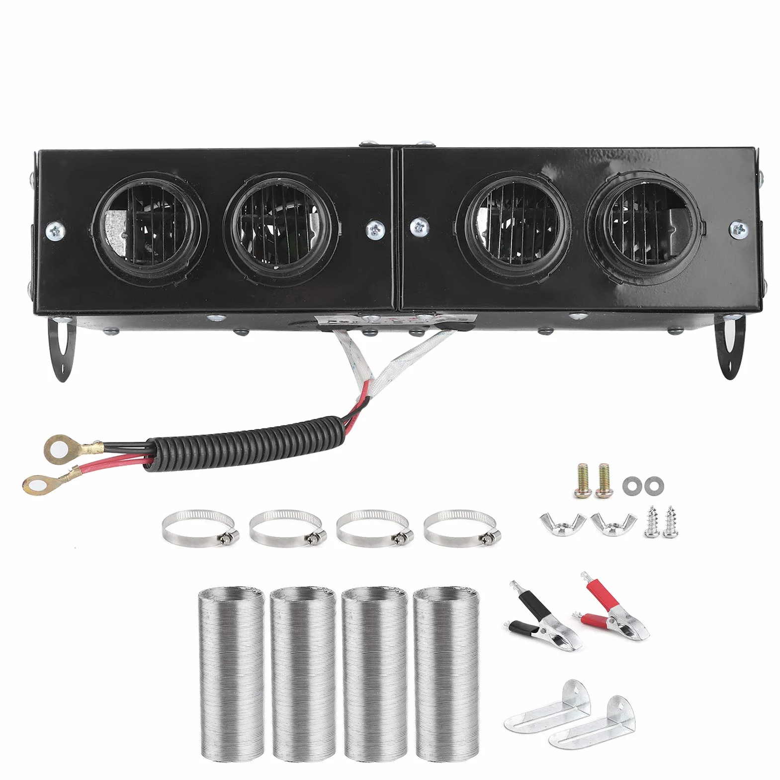 Automatyczna nagrzewnica, odmgławiacz Auto 4-otworowa nagrzewnica z termowentylatorem 12 V Odszraniacz Odmrażacz 150 W / 300 W regulowany