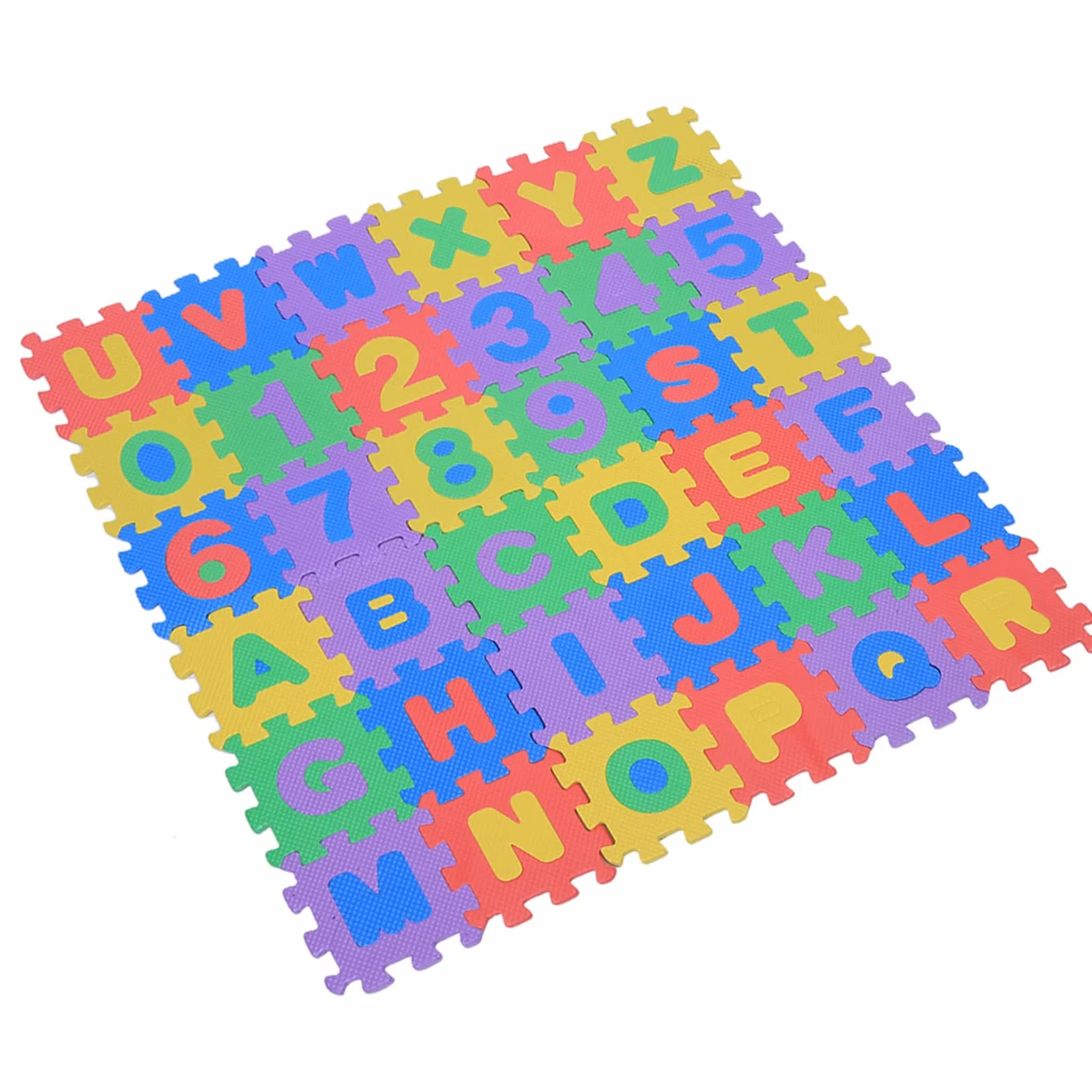 36-częściowa mata do zabawy z miękkiej pianki EVA, cyfry, litery, puzzle, maty do zabawy, wykładziny podłogowe, maty kwadratowe, maty do zabawy dla niemowląt i