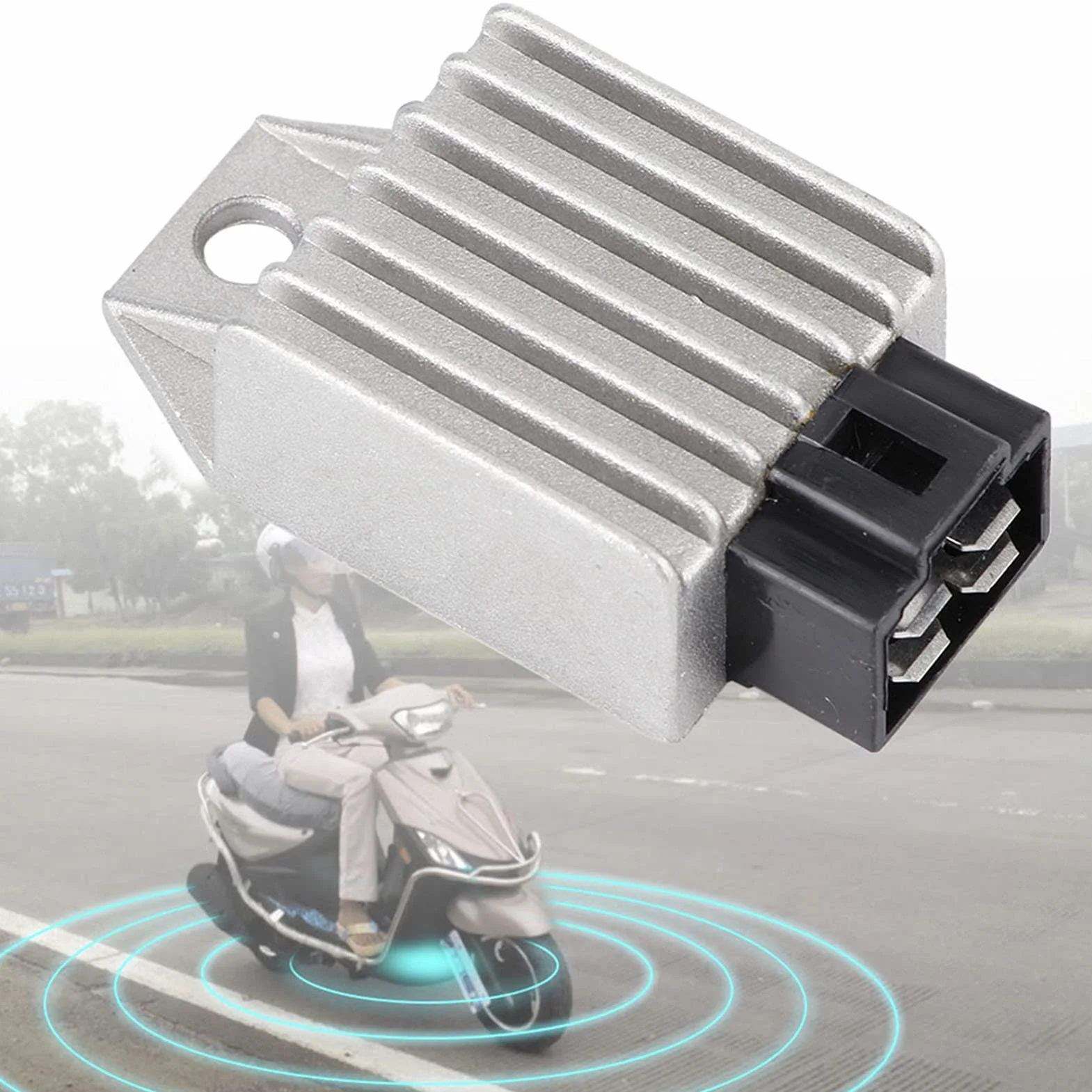 Regulator napięcia do motocykli 12V 4-pinowy uniwersalny maxxer 50