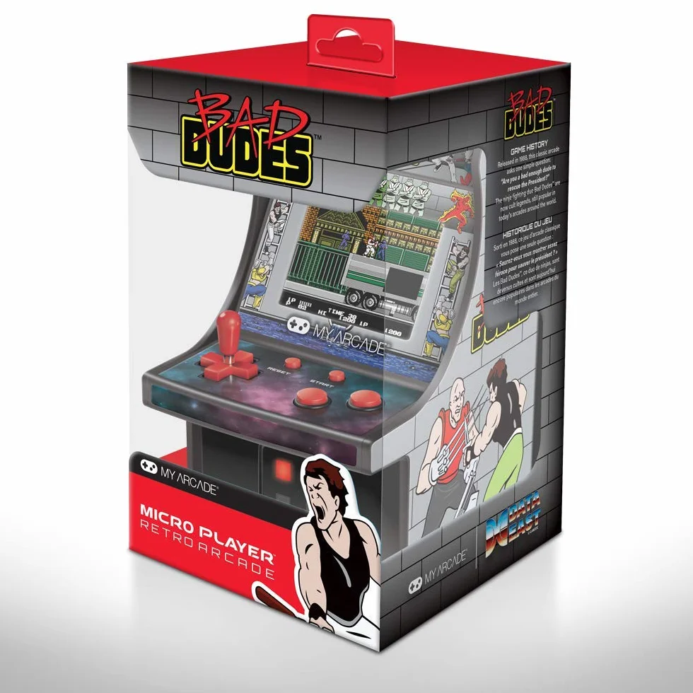 My Arcade DGUNL-3214 Bad Dudes Micro Player Arcade Machine - 6 Inch Collectable