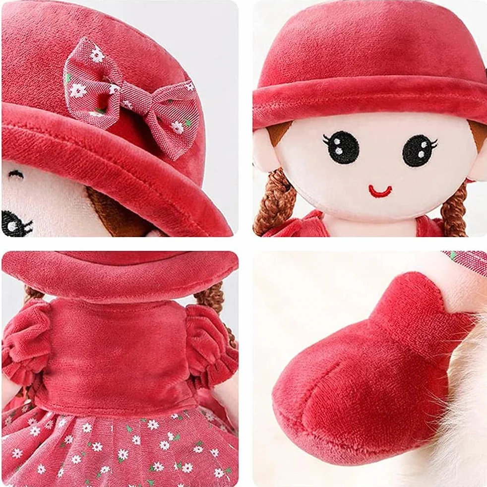 Dziewczyna Szmaciana Lalka Miękka Wypchana Pluszowa Lalka Zabawka Śliczna Księżniczka Ragdoll Zabawka Dekoracja Pokoju Kolor i Wypełnienie Sa Girl Rag Doll Wypchana Pluszowa Księżniczki