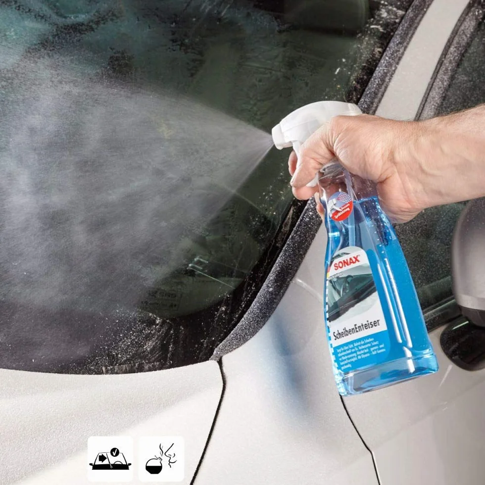 SONAX Odmrażacz do szyb (500 ml) błyskawicznie odmrażanie szyb bez zarysowań i zapewnia dobrą widoczność w zimie, nr art. 03312410