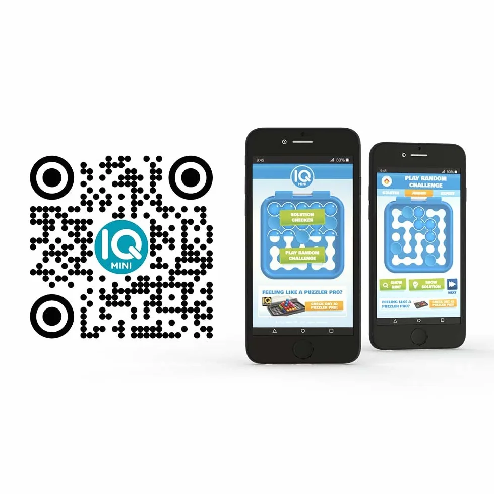 SmartGames - IQ Mini, Create Your Own Challenges, Compact Puzzle Game, 6+ Years