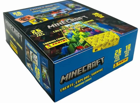 Panini Minecraft karty kolekcjonerskie - Create, Explore, Survive - Trading Cards (Fatpack Box)