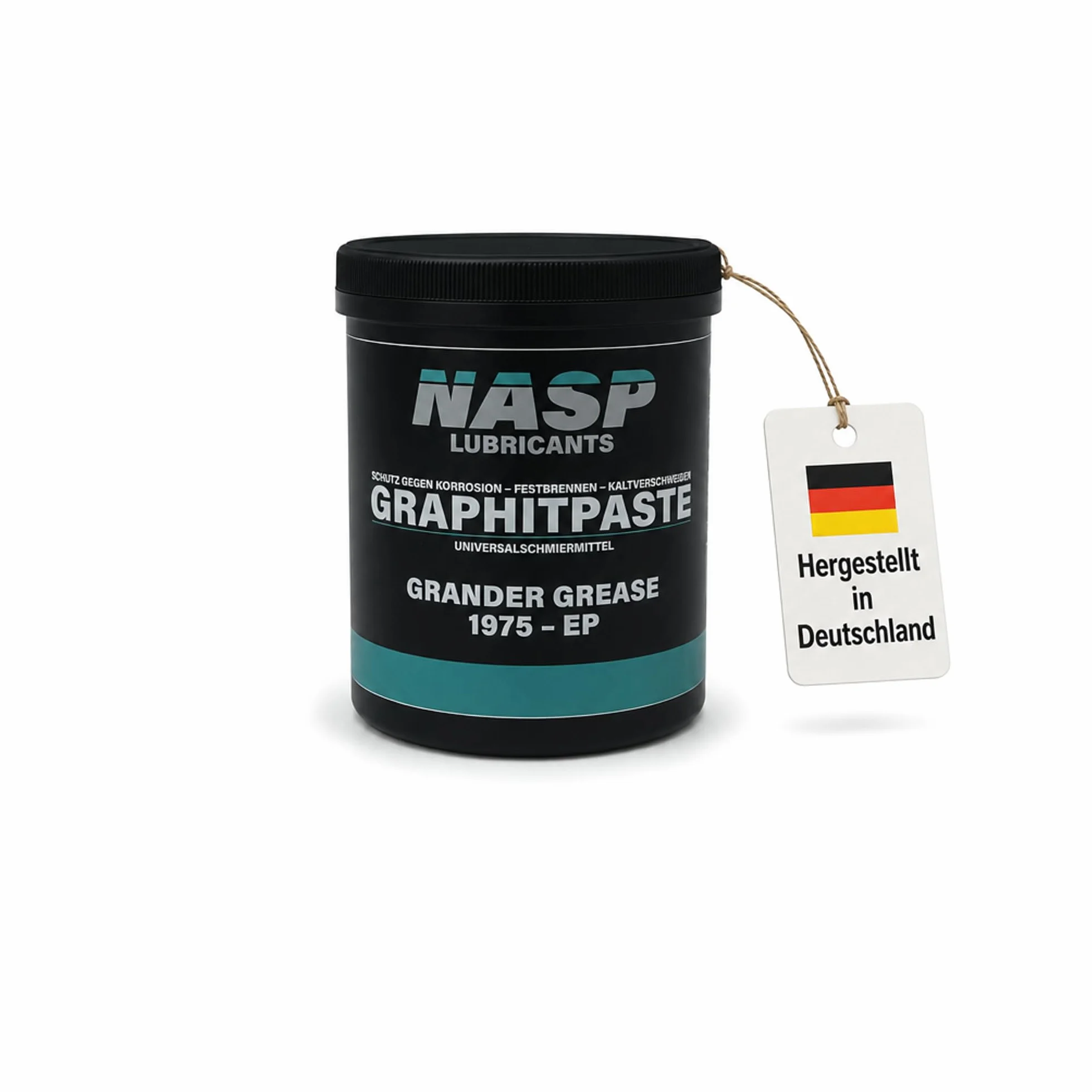 NASP® Grafit pasta do montażu z ochroną antykorozyjną, uniwersalna pasta Grander Grease 1975 EP – Made in Germany, puszka 1 kg
