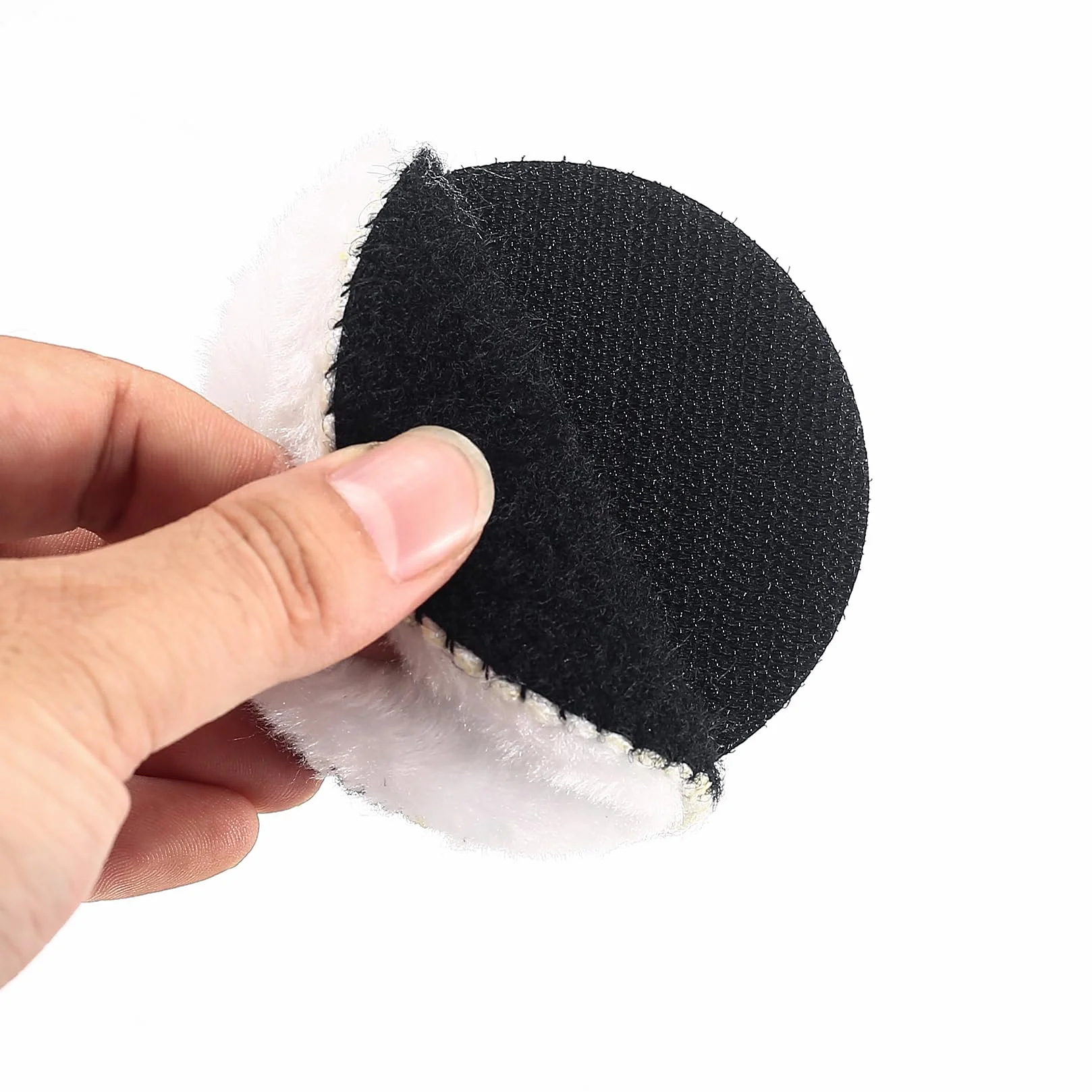 Profesjonalne Polerki Samochodowe, 10 Sztuk 3-cala fiber Polerskie, Zestaw Pads do Polerowania z Włóknem, do Maszyny Polerskiej i Wiertarki, z Adapterem Wiertła