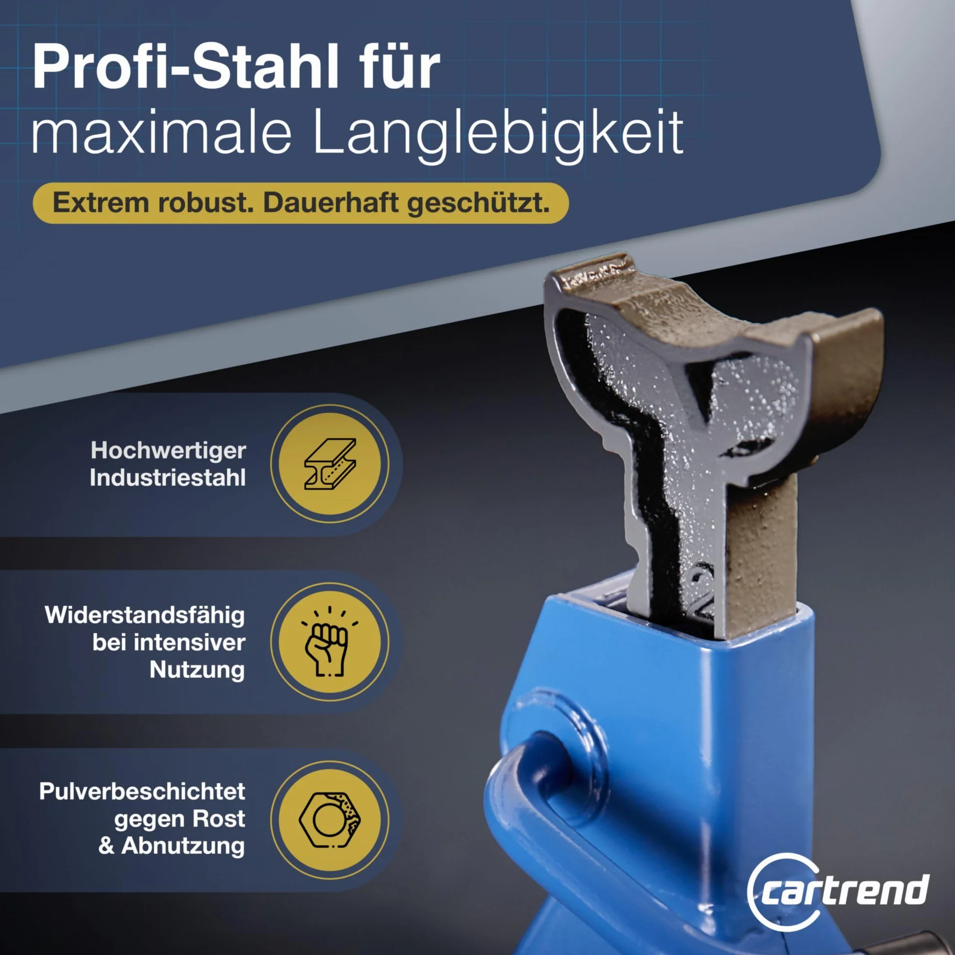 CARTREND Stojak 2 tony Regulacja wysokości 256-411 mm