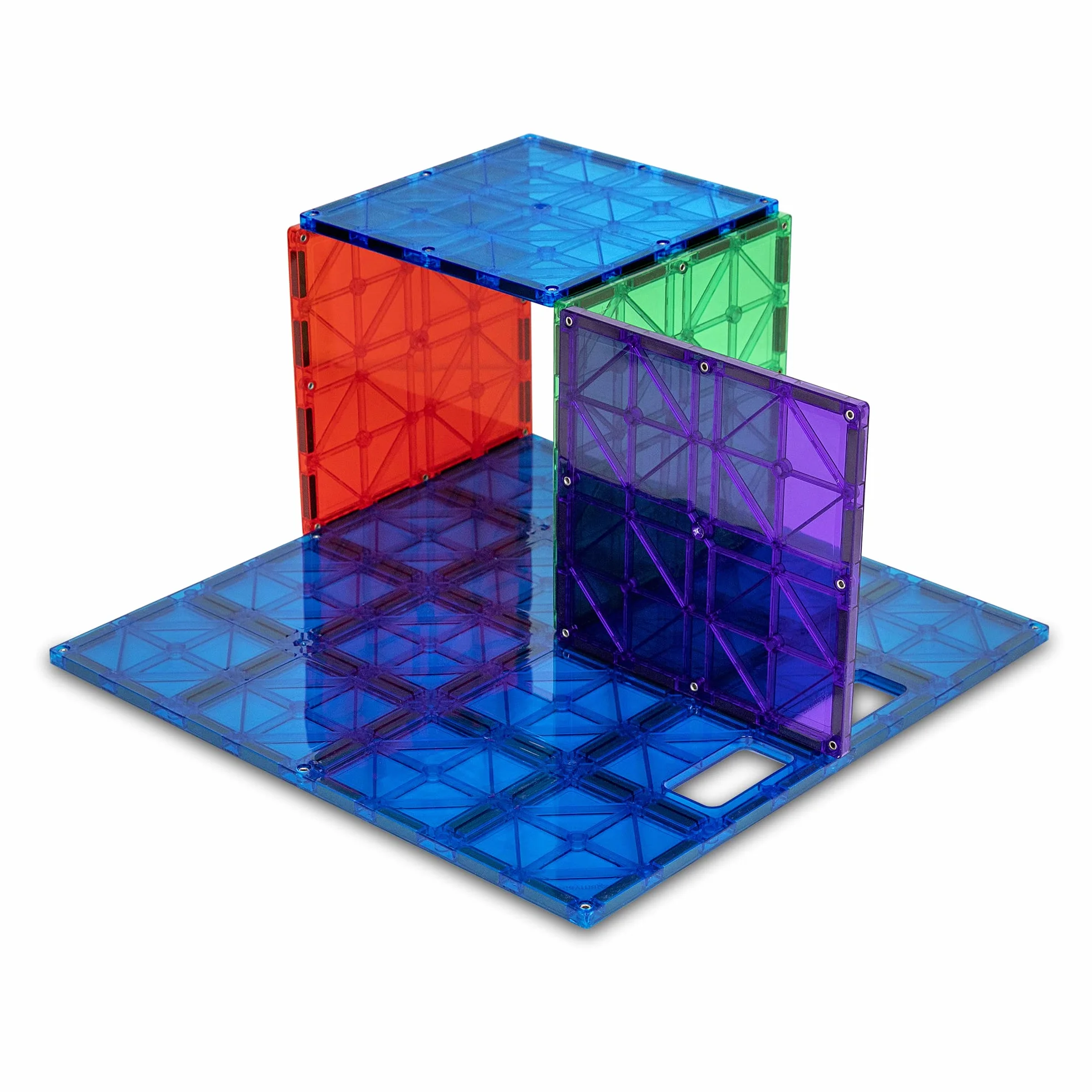 Playmags: Super Durable budynku Stabilizer Set, Wielka dodać do wszystkich zestawów Magnet kafelki, współpracuje ze wszystkimi wiodącymi markami 1-12 „x12” i 4-6 „x 6” (kolory mogą się zmieniać)
