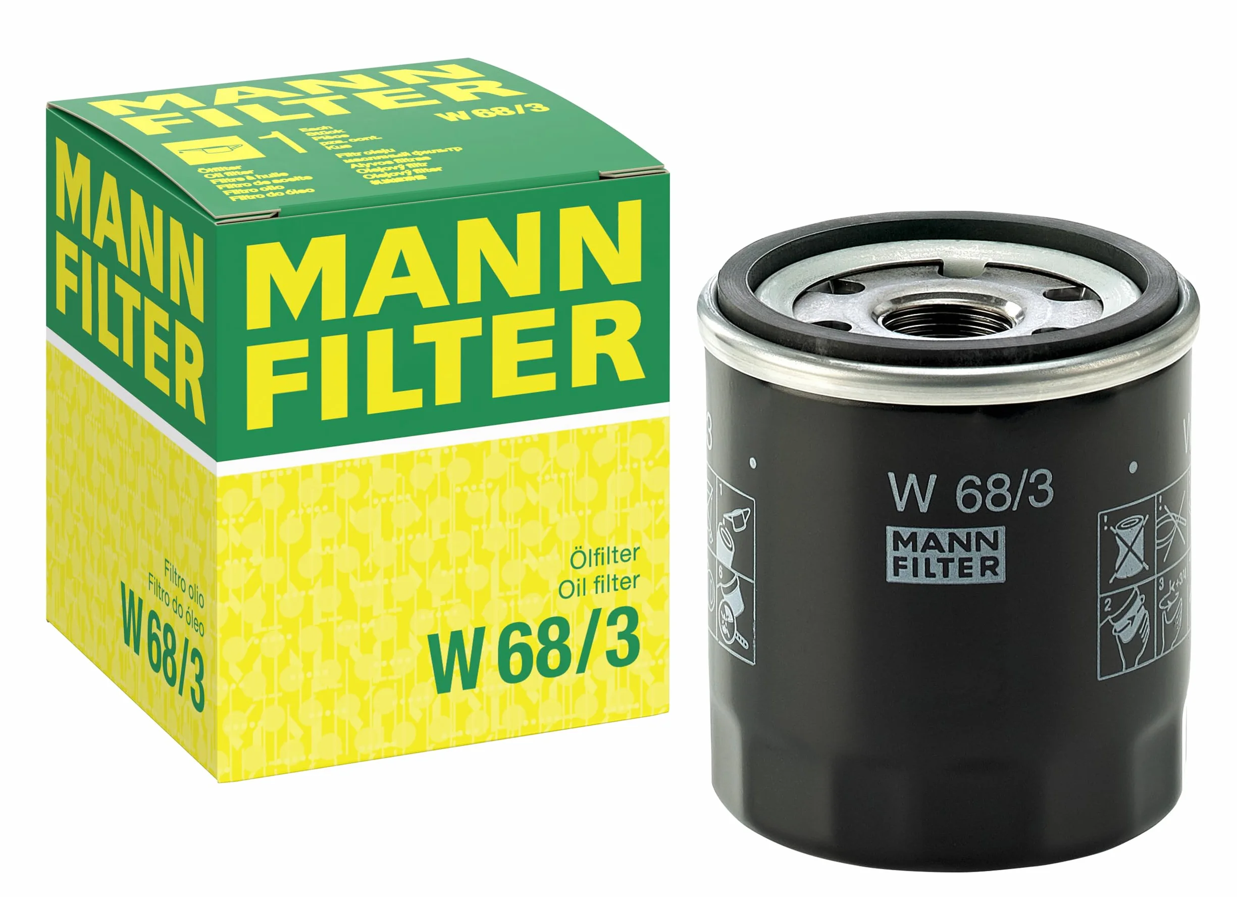 MANN-FILTER W 68/3 Filtr olejowy - do Samochody osobowe + dostawcze