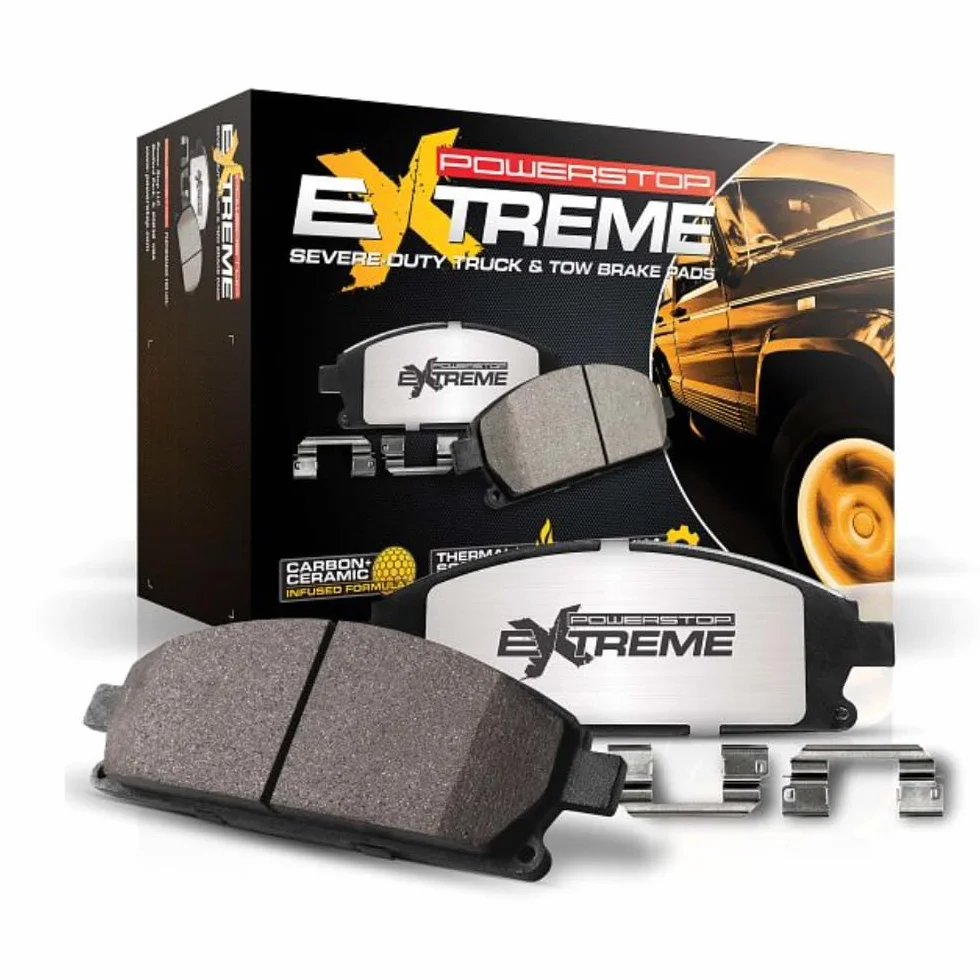 Power Stop Z36-1707, Z36 Truck & Tow ceramiczne tylne klocki hamulcowe z włókna węglowego