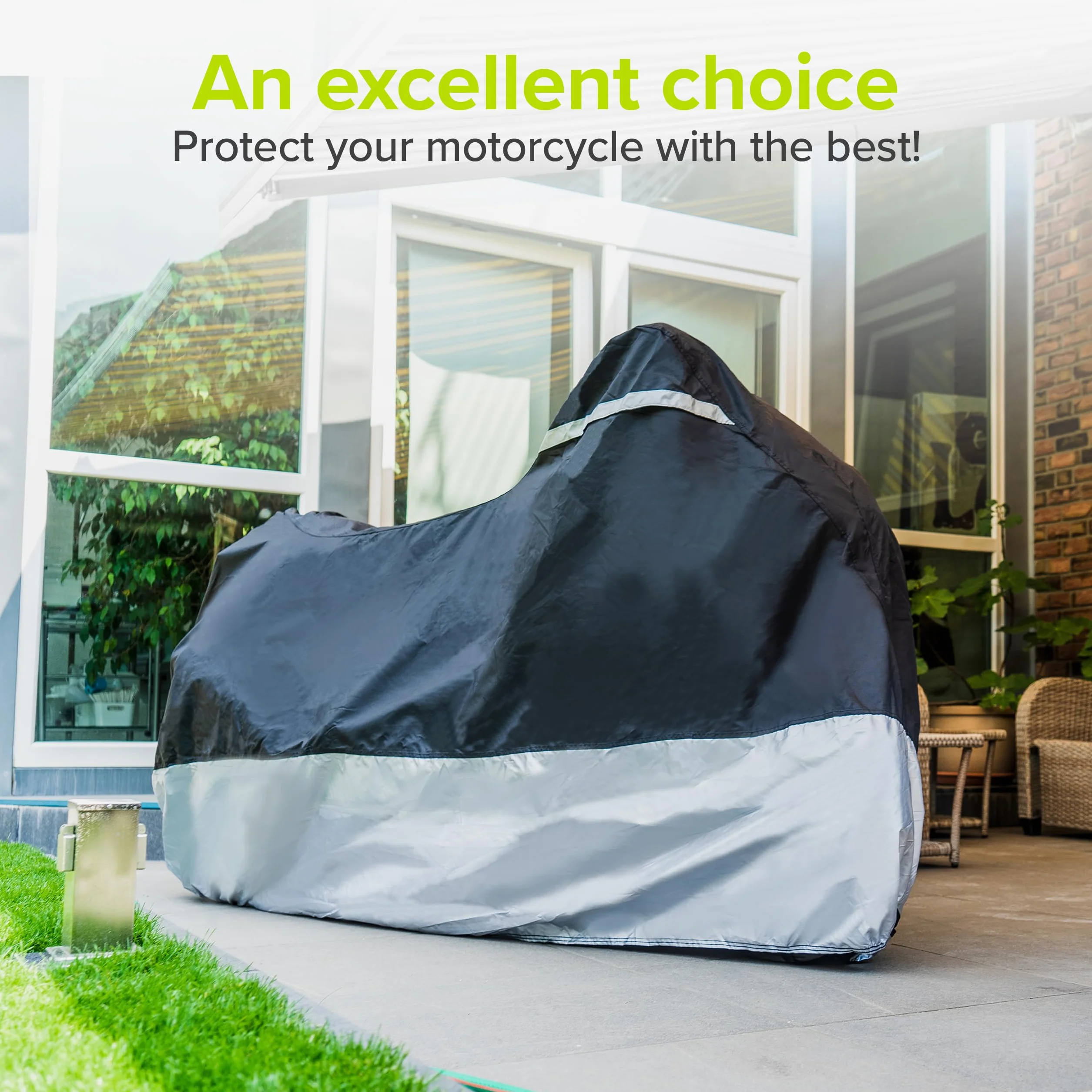 VELMIA Pokrowiec na motocykl wodoodporny XXL do Harley Davidson oddychający