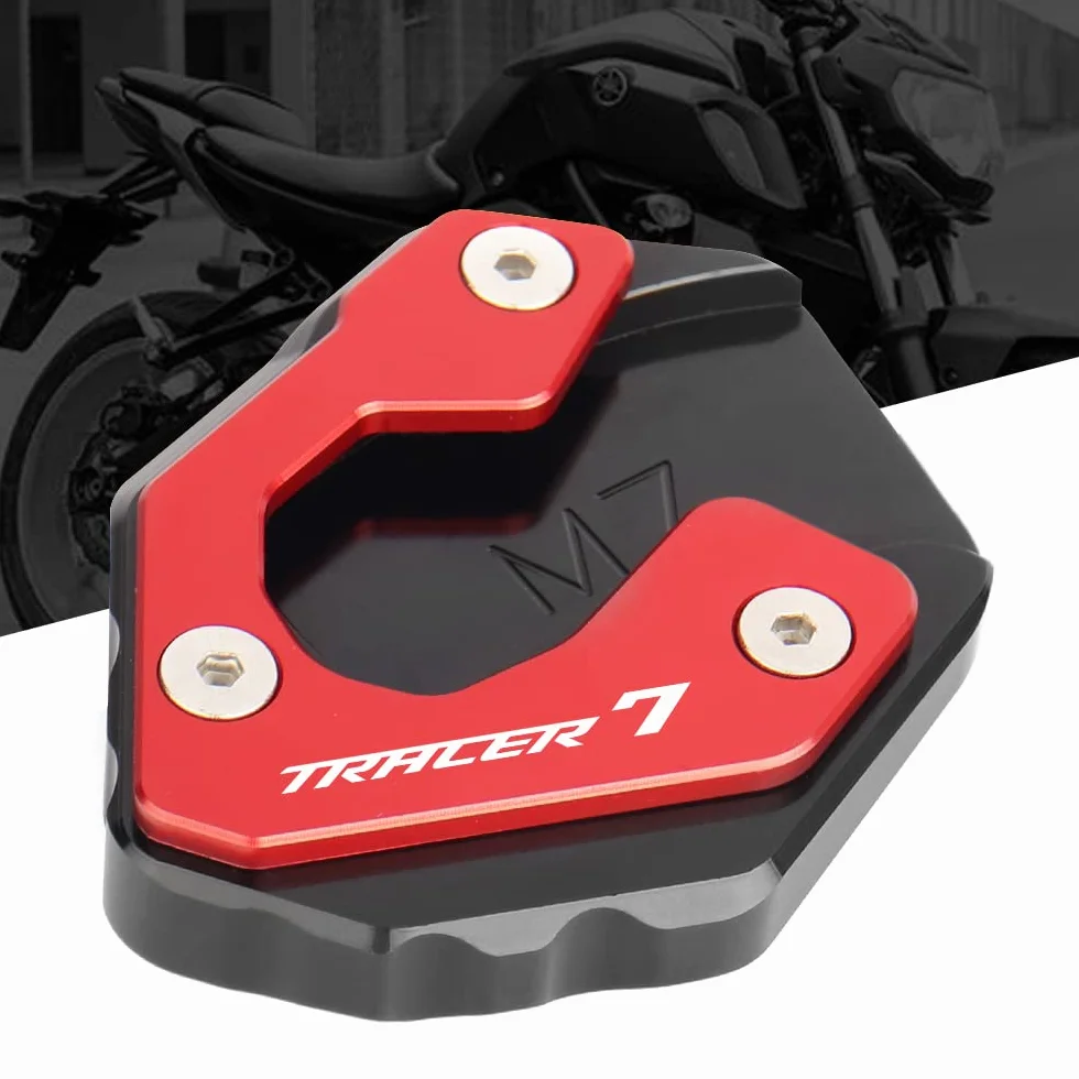 Podpórka boczna do motocykla Tracer 7 GT 2020-2023, poszerzenie stopy, czerwony
