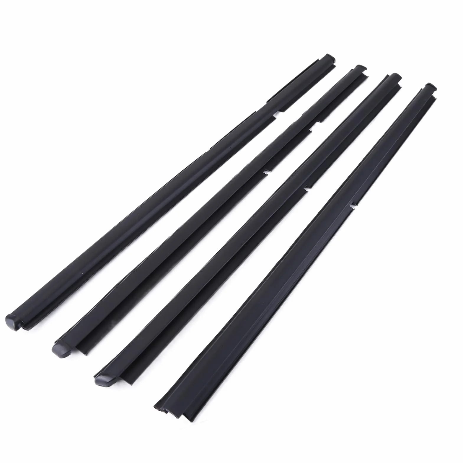 Zestaw 4 listew uszczelniających do drzwi, z przodu, z tyłu, kompatybilne z Grand Cherokee II WJ WG 55135878AF, paski uszczelniające do drzwi, z przodu, z tyłu, prawej, lewej, uszczelki okiennej