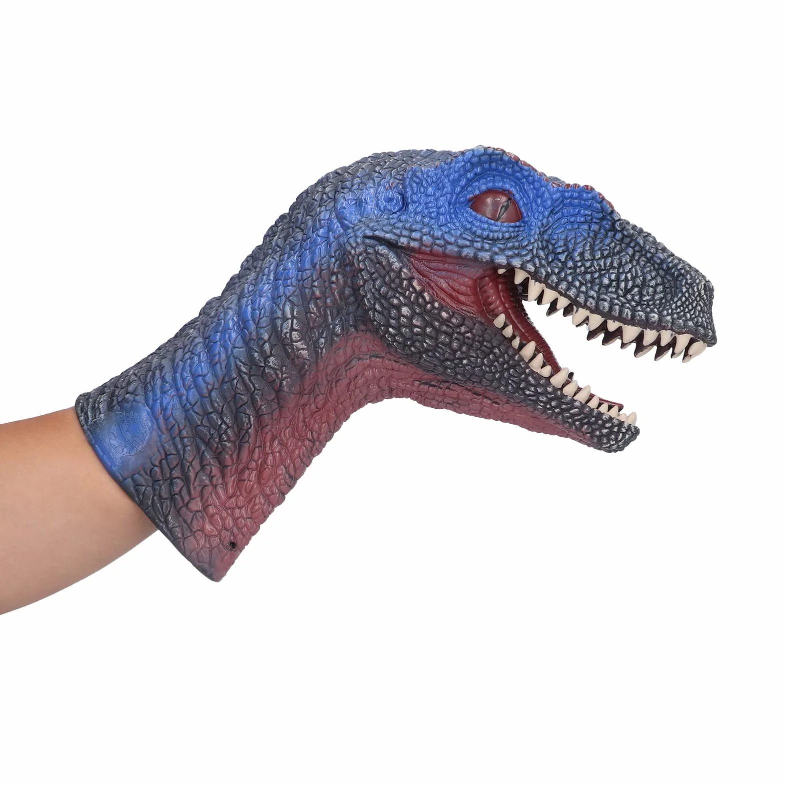 Cryfokt Pacynka Dinozaura Interaktywna Miękka Gumowa Zabawka dla Dzieci, Usta Sterowane Palcami, Kształt Tyrannosaurus Rex dla Rodziców i Dzieci, 10,6 X 8,3 X 4,3 Cala