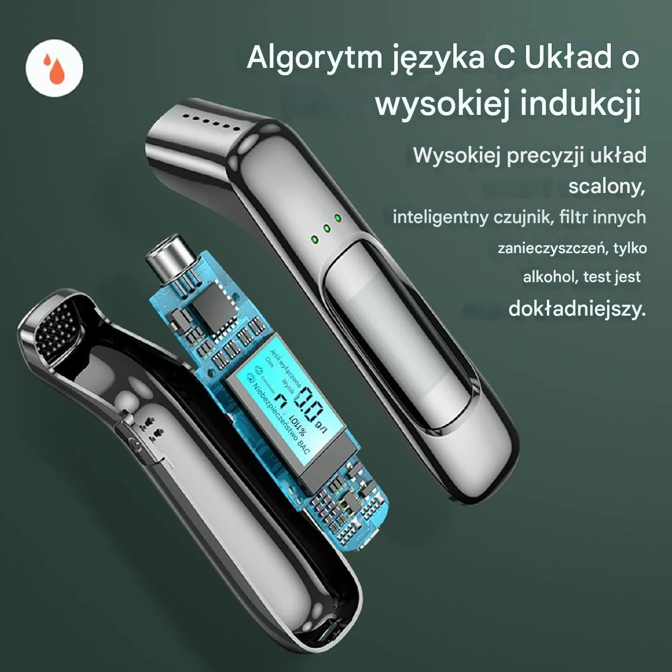 Breathalyzers For Alcohol, High Precision Digital Alcohol Tester With LCD Display, USB Rechargeable Noncontact Breath Detector For Safe Driving And Personal Use, 3.54x0.98x1.02 In