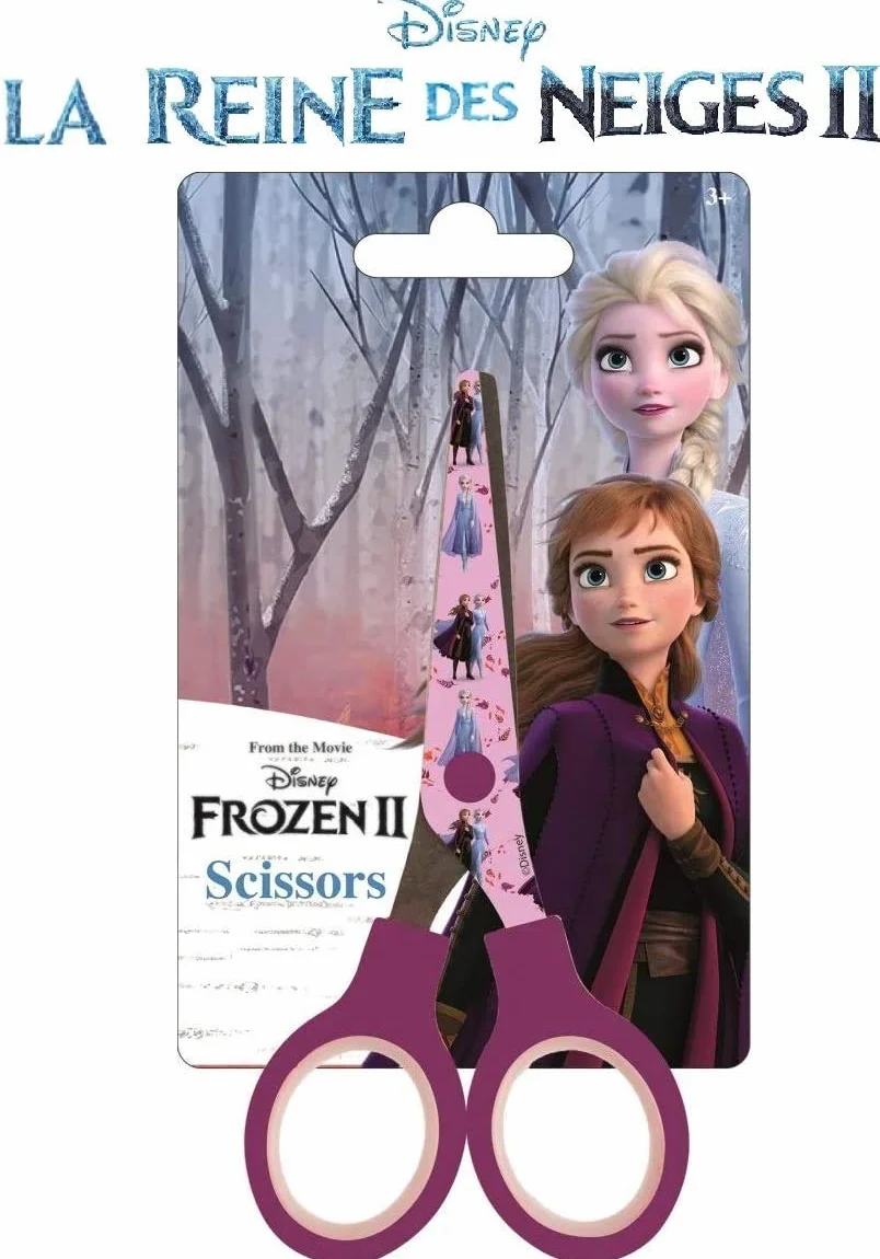 Nożyczki dziecięce, nożyce do papieru, kompatybilne z Disney Frozen 2 Kraina lodu 2 | prezent dla dzieci | dziewczynki | malowanie | wycinanie | majsterkowanie | akcesoria do majsterkowania | Anna & Elsa