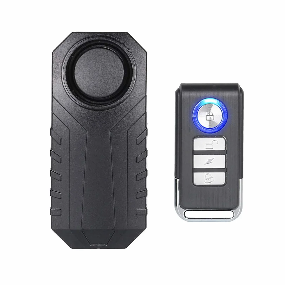 Mengshen alarm rowerowy bezprzewodowy 113 dB wodoodporny antykradzieżowy z pilotem