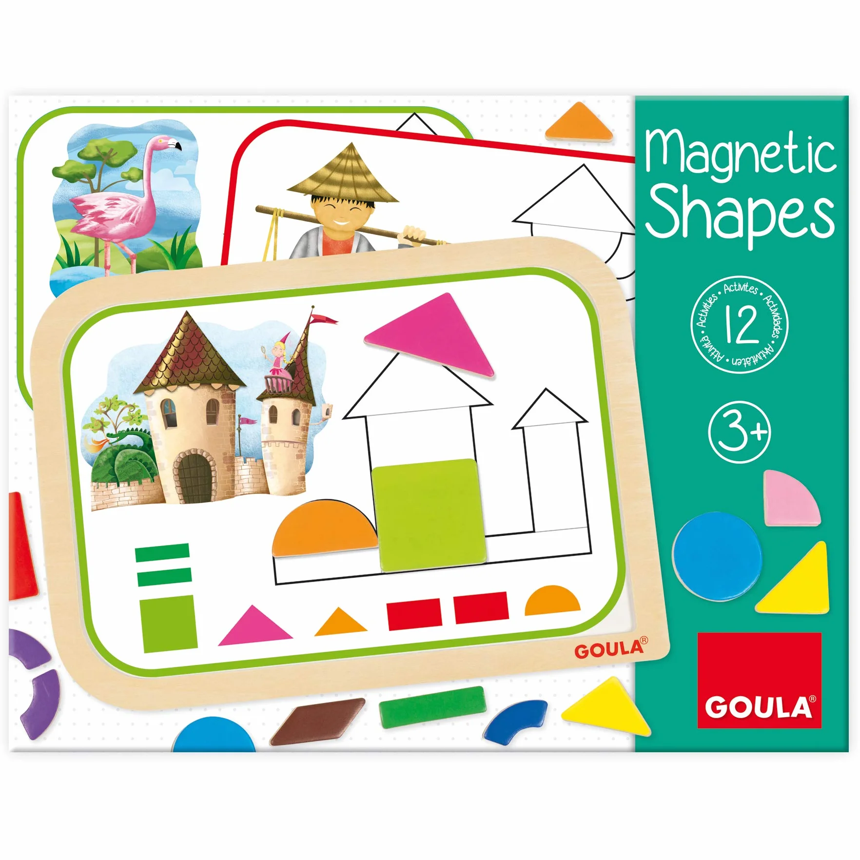 Goula - 53155 - Zestaw kształtów magnetycznych Wielokolorowy