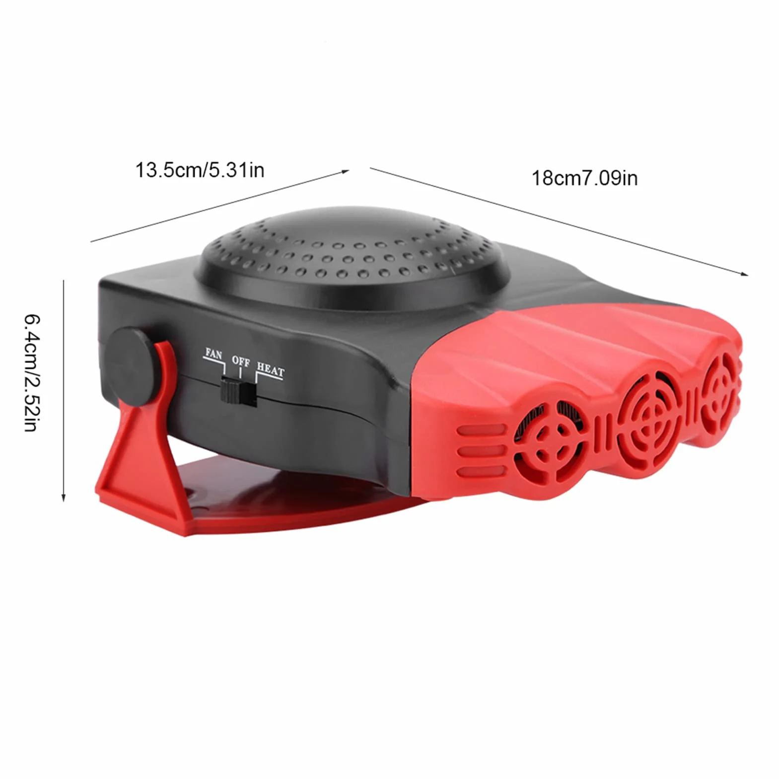 FTVOGUE Odmrażacz do przedniej szyby 12 V 150 W Przenośna Dmuchawa Samochodowa