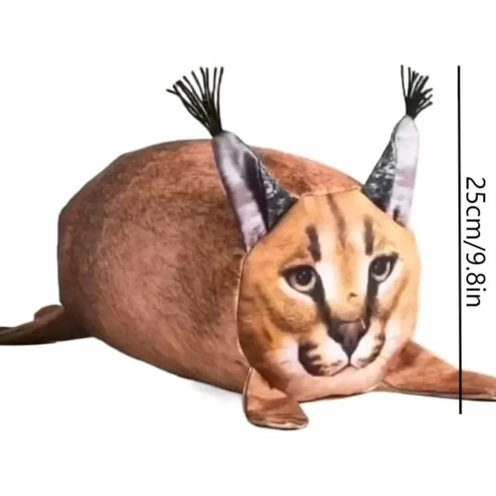 Pluszowa poduszka floppa, Raise a Floppa, 24,1 cm, miękka poduszka pluszowa, z kreskówki, kot, pluszowa lalka symulacyjna, dla przyjaciół i fanów
