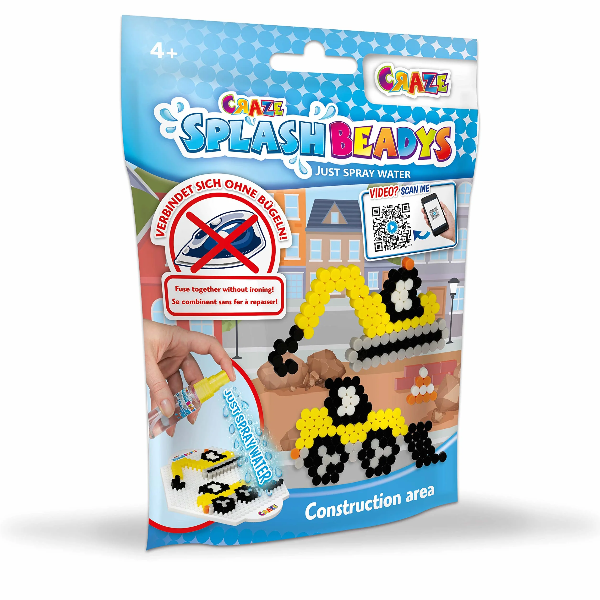 Craze Splash Beadys perły wodne, różne kształty, kolorowe perły wodne, rzemiosło dziecięce, nie wymaga prasowania, różne wzory (opakowanie może się różnić)