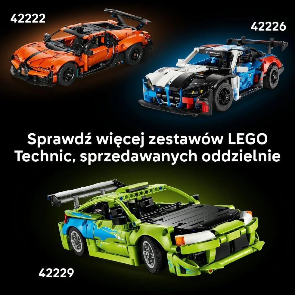 LEGO Technic Samochód Fast and Furious Dodge Charger R/T, zestaw konstrukcyjny dla dorosłych z filmu Szybcy i wściekli, ozdoba do salonu lub biura, pomysł na prezent urodzinowy dla mężczyzny 42231