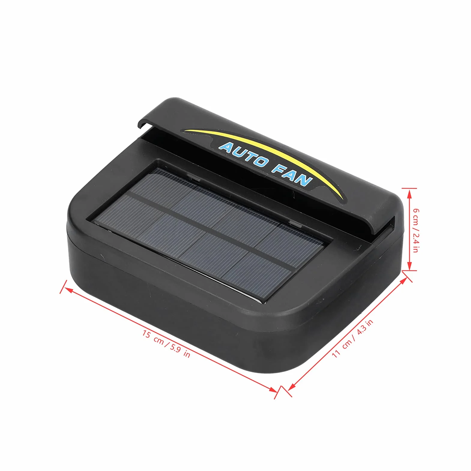 Wentylator Wyciągowy Solarny Samochodowy z Chłodnicą, Automatyczny, Duża Deska