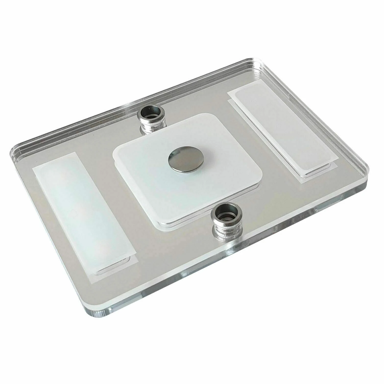Lampa Sufitowa plafon LED 12V 24V wewnętrzna do montażu powierzchniowego do Kampera, Przyczepy Kempingowej Łodzi w Kolorze Srebrnym z Lustrzanym Wykończeniem
