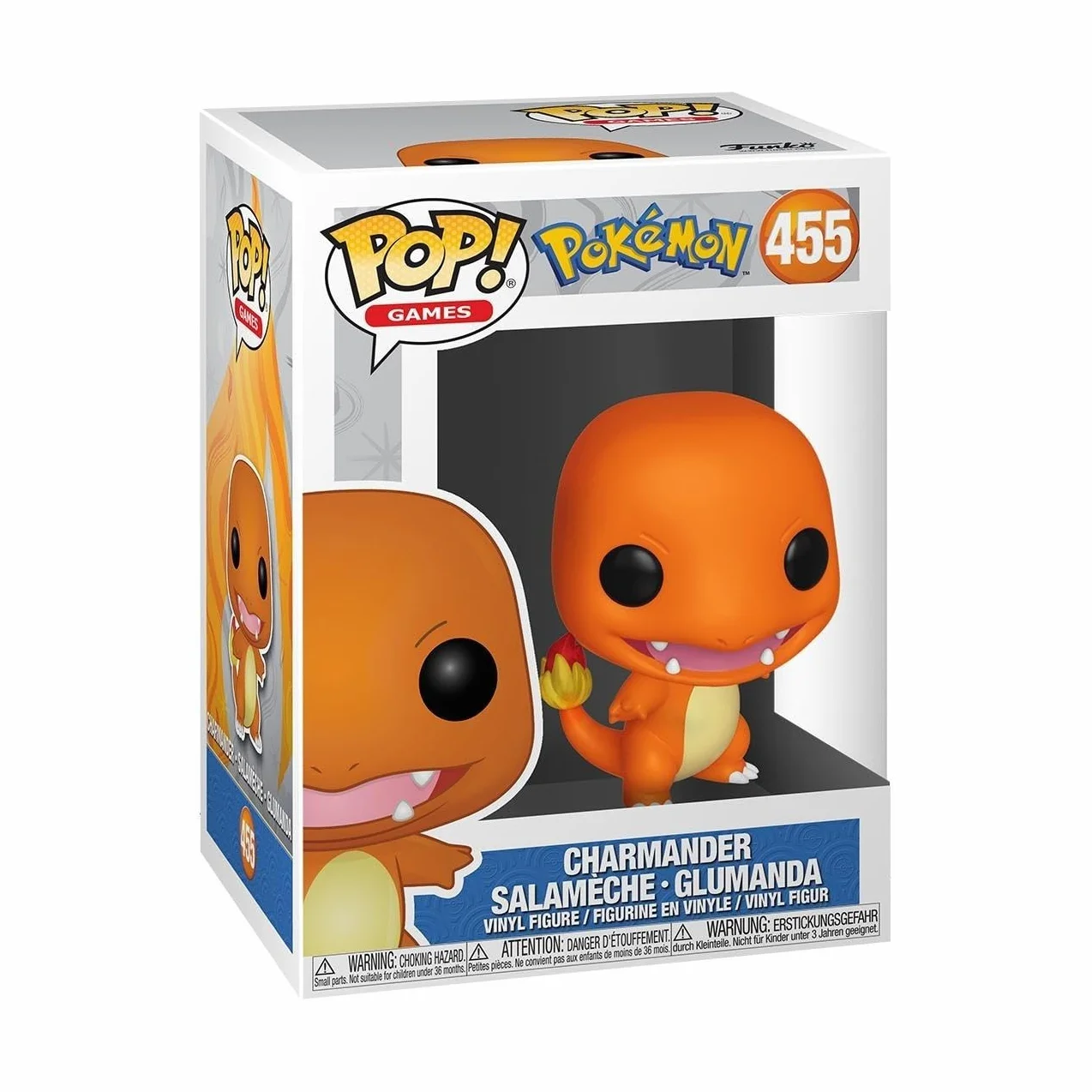Funko POP! Games: Pokemon - Charmander Salameche Glumanda - Kolekcjonerska figurka winylowa - Pomysł na prezent - Oficjalny towar - Zabawki dla dzieci i dorosłych - Fani gier wideo