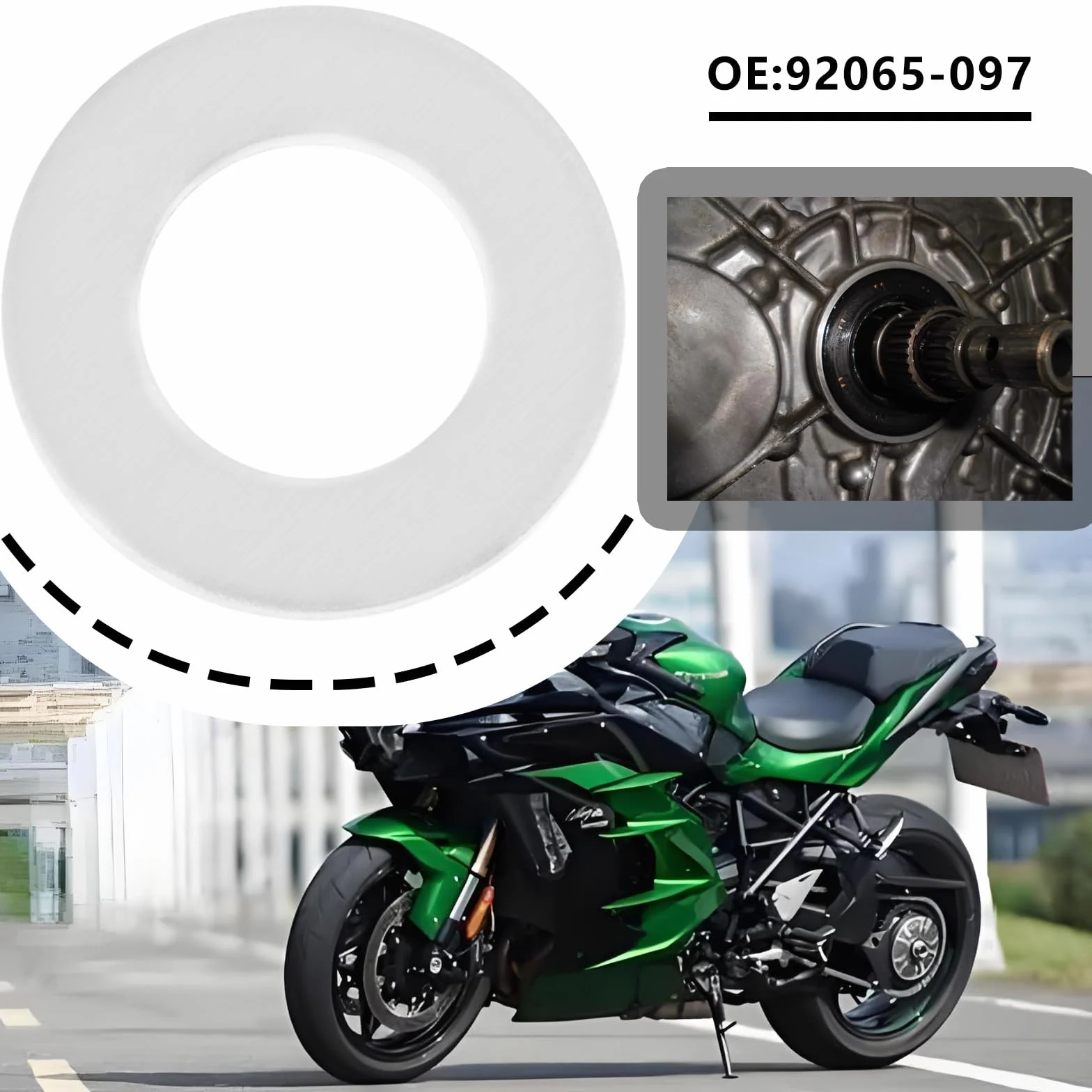 20 szt. Uszczelki do śruby spustu oleju Kompatybilne z Kawasaki NINJA H2 SX (ZX1002PPFNN)/W800 (EJ800EPFNN) OE 92065-097 Średnica zewnętrzna 22 mm Średnica wewnętrzna 12 mm Wysokość 2 mm
